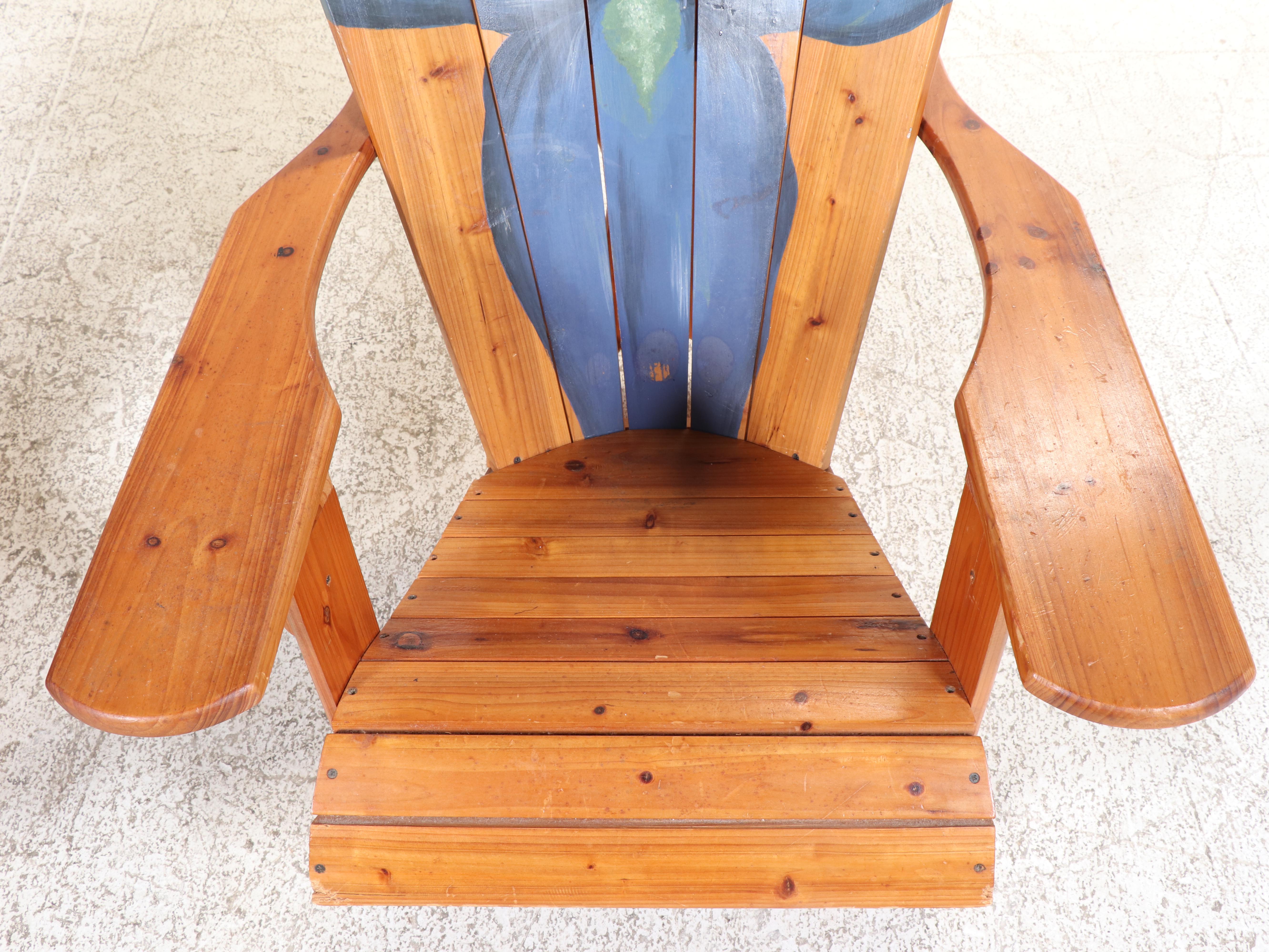 Two Bird Brain, Inc. Paint-Decorated Pine Blooming Chairs