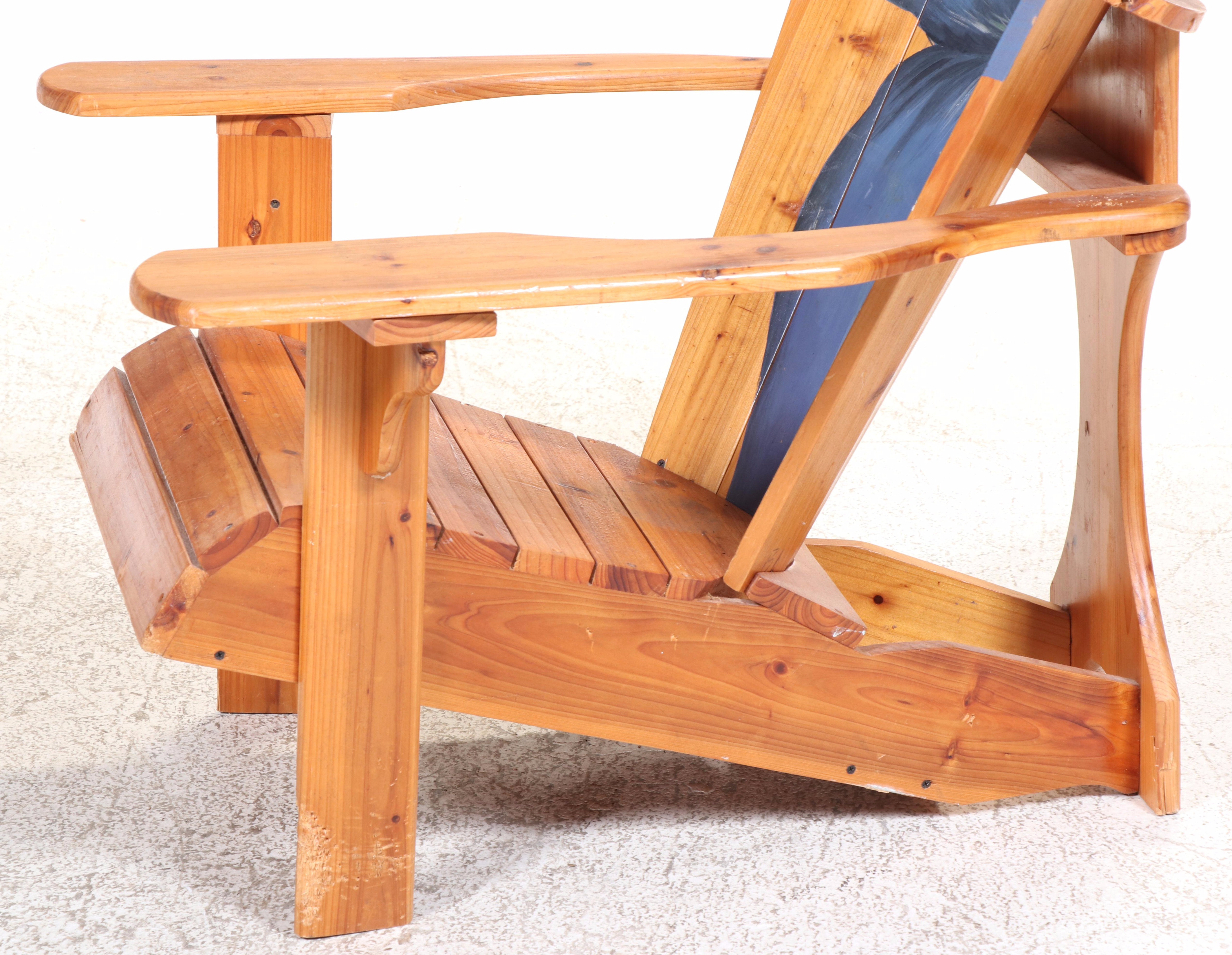 Two Bird Brain, Inc. Paint-Decorated Pine Blooming Chairs