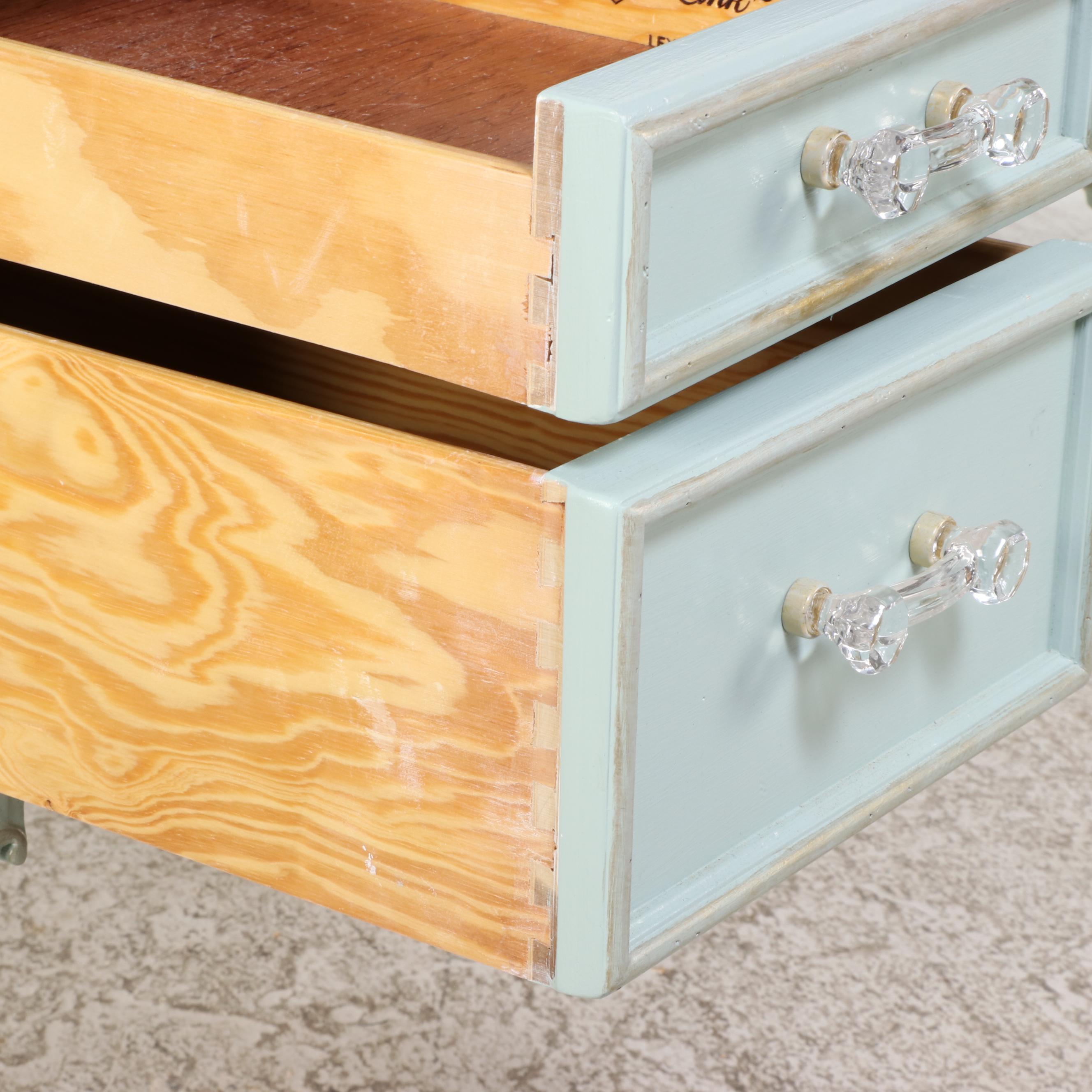 Link-Taylor Chippendale Style Painted Desk and Young Hinkle Side Chair