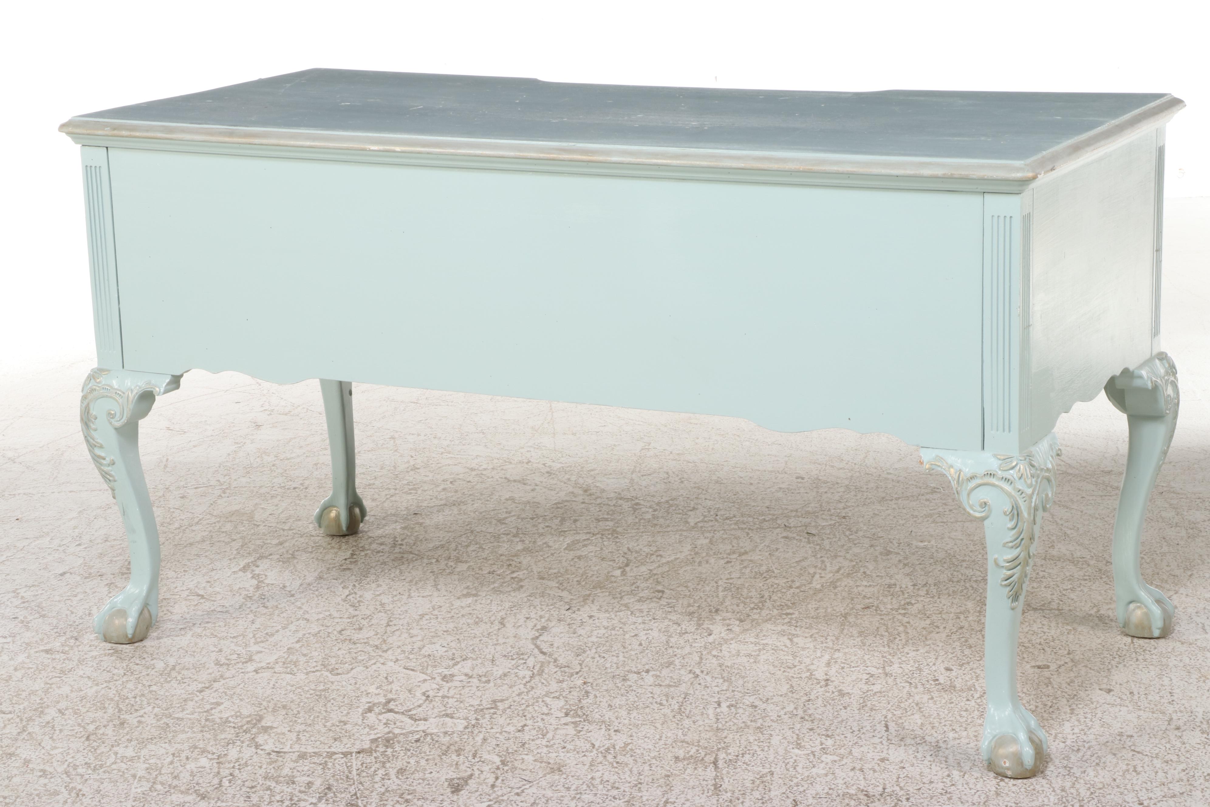 Link-Taylor Chippendale Style Painted Desk and Young Hinkle Side Chair