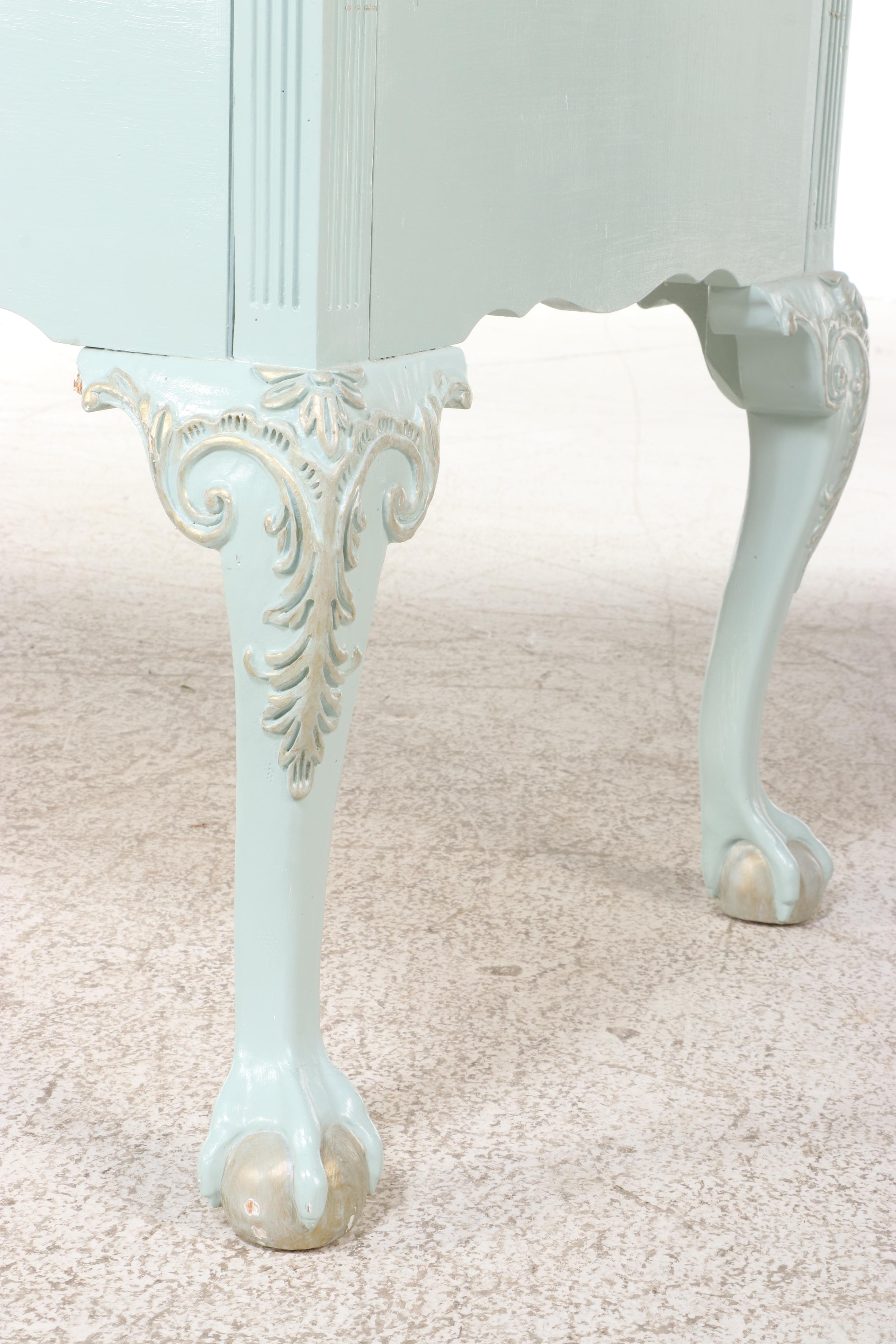 Link-Taylor Chippendale Style Painted Desk and Young Hinkle Side Chair