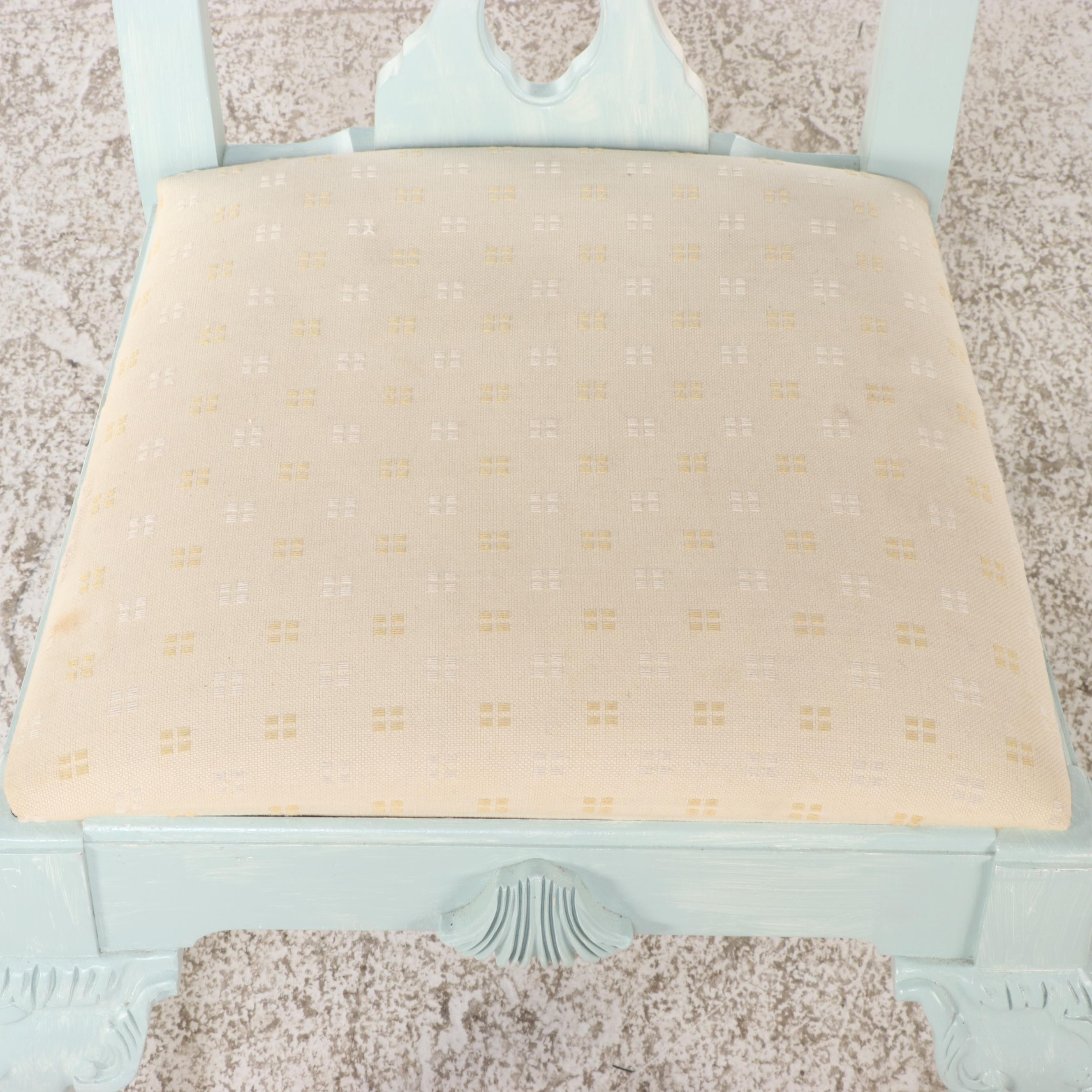 Link-Taylor Chippendale Style Painted Desk and Young Hinkle Side Chair