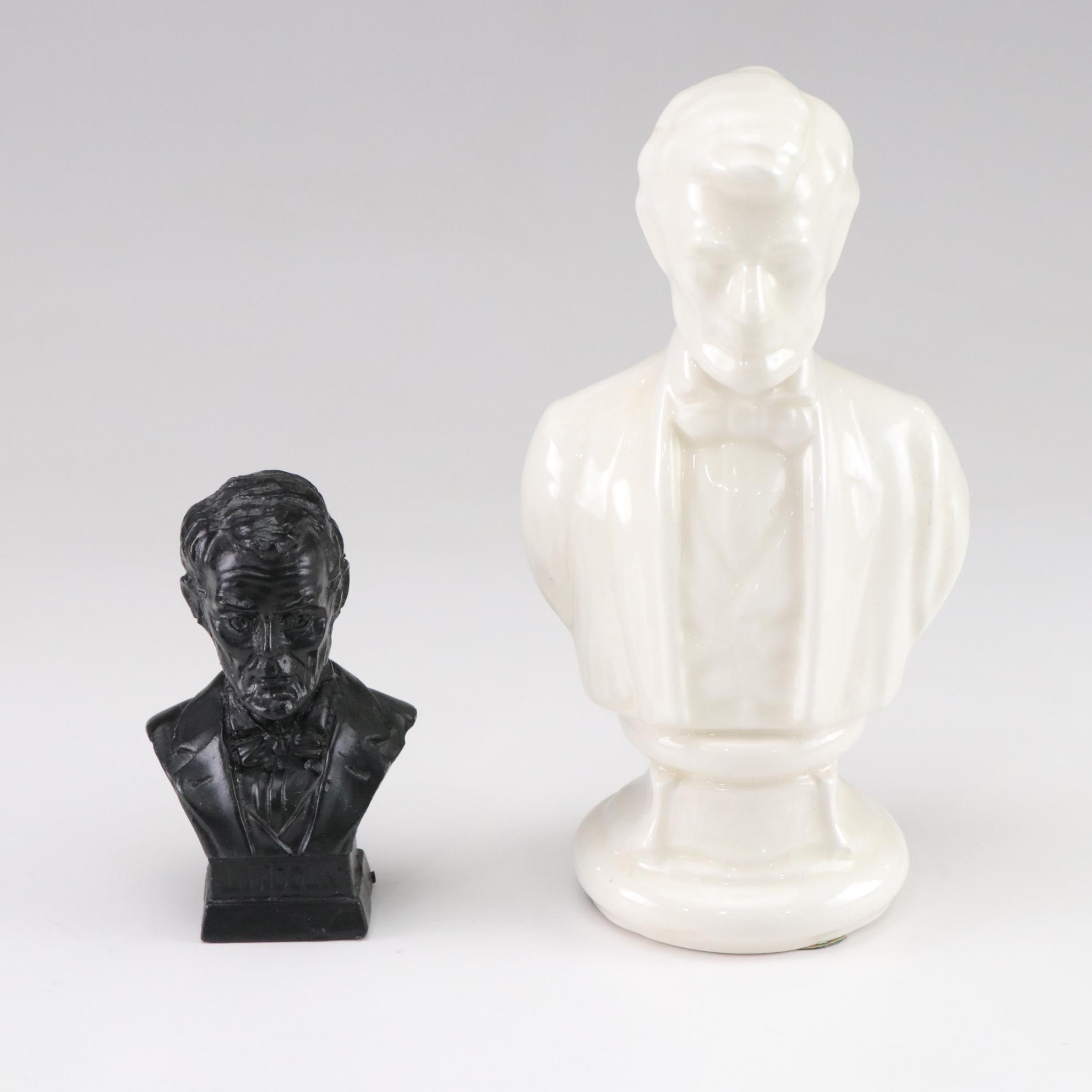 Abraham Lincoln Collection Featuring Figurines and Portraits