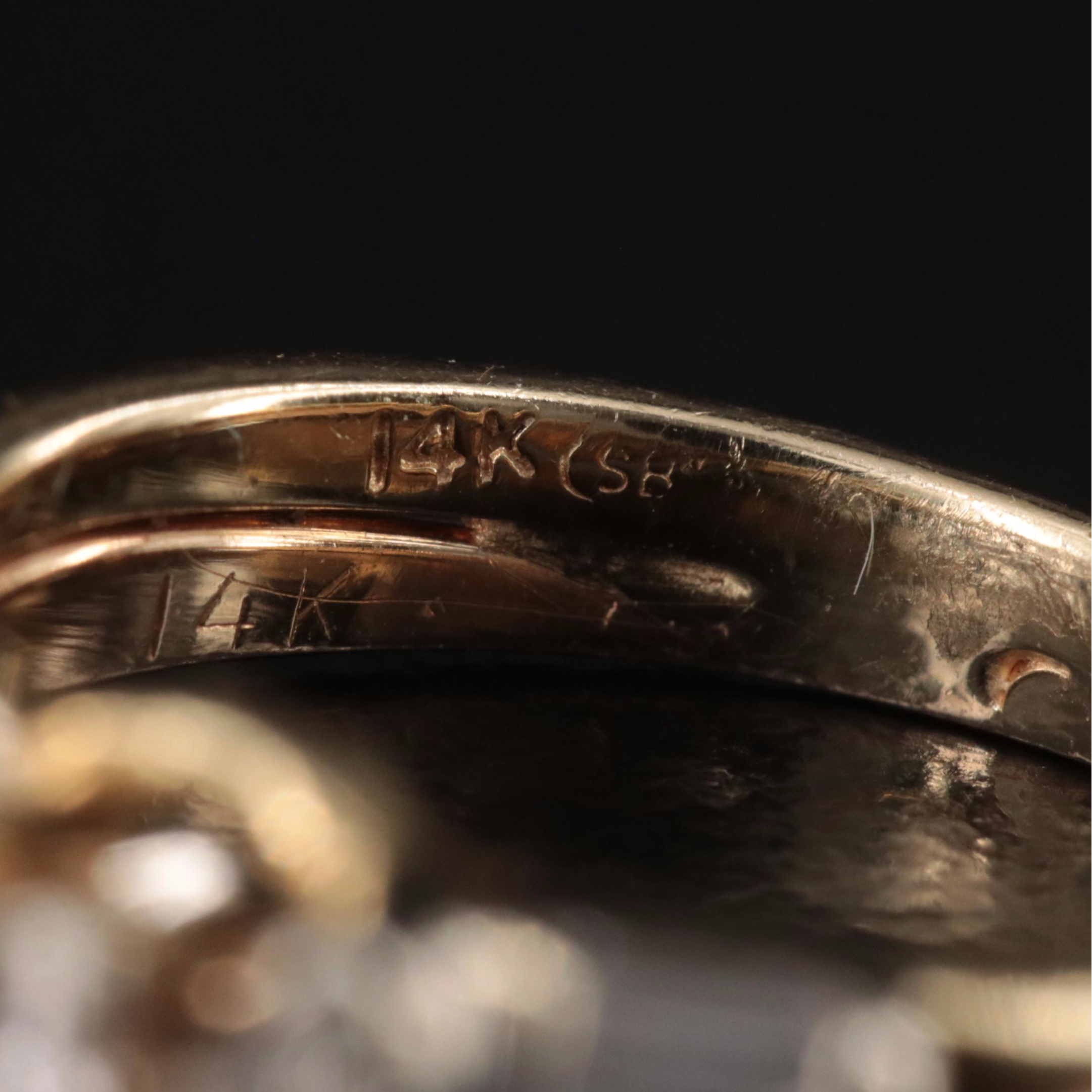 14K, 18K and Platinum Rings with 1.51 CTW Diamonds and Sapphires