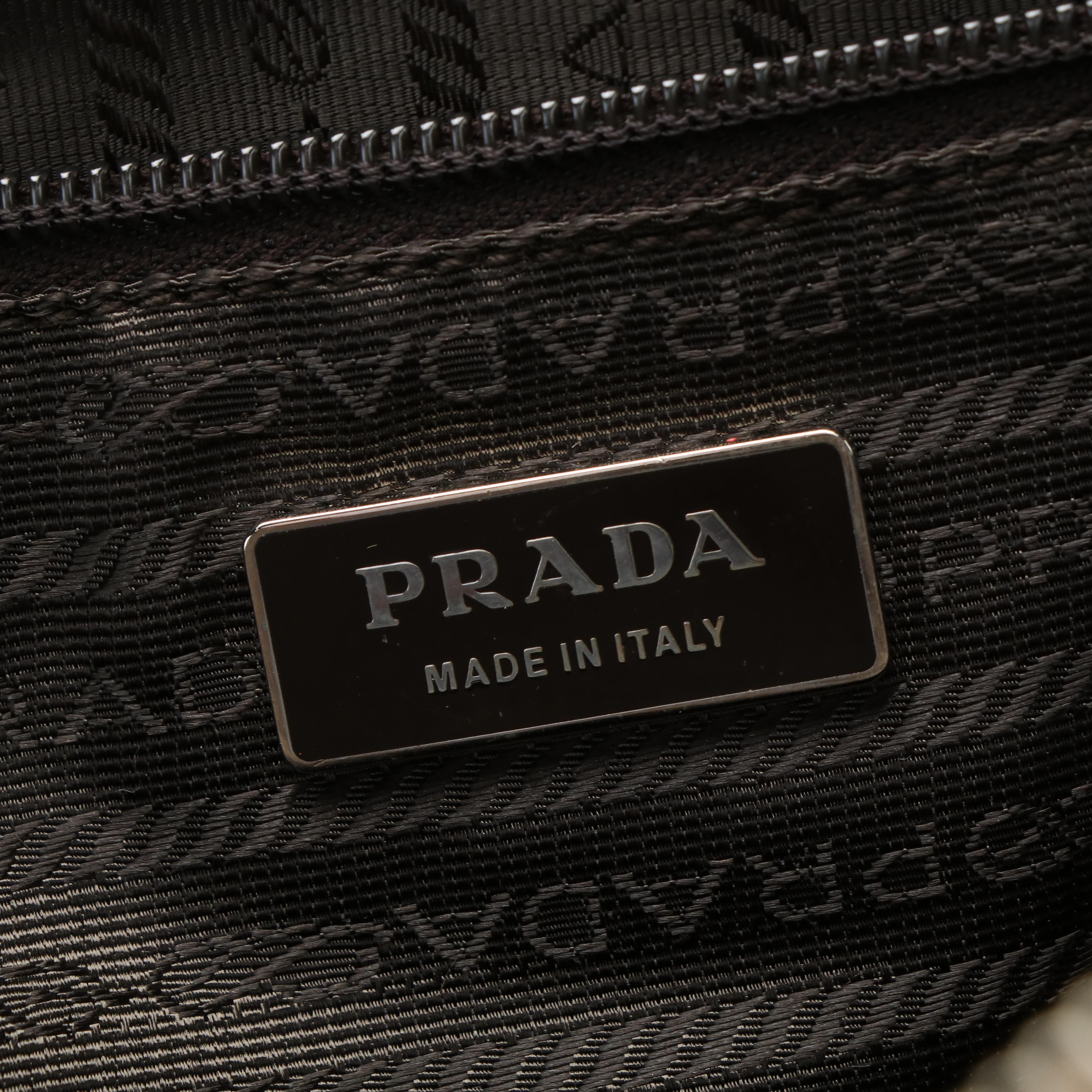Prada Bowling Bag in Vitello Drive Perforated Leather