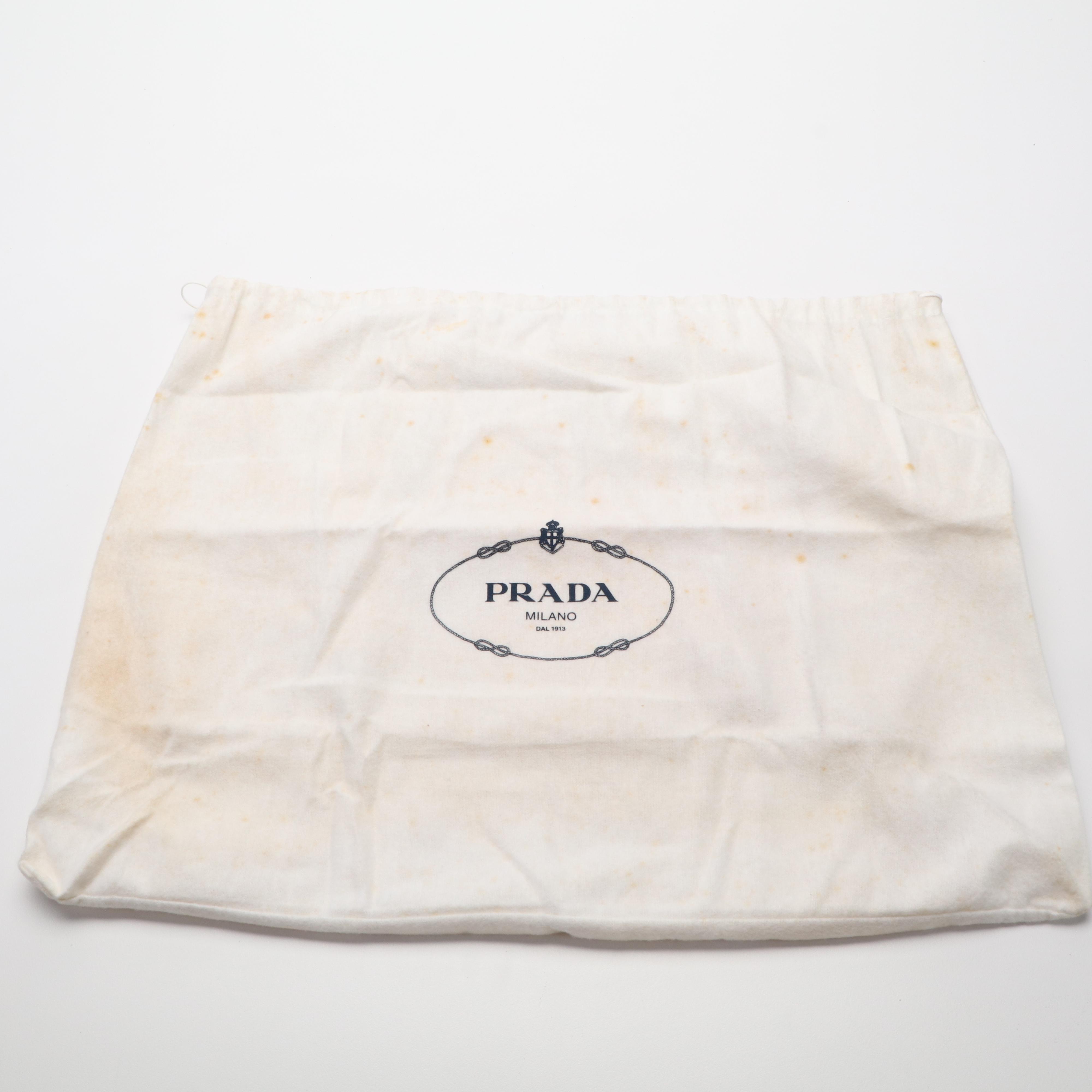 Prada Bowling Bag in Vitello Drive Perforated Leather