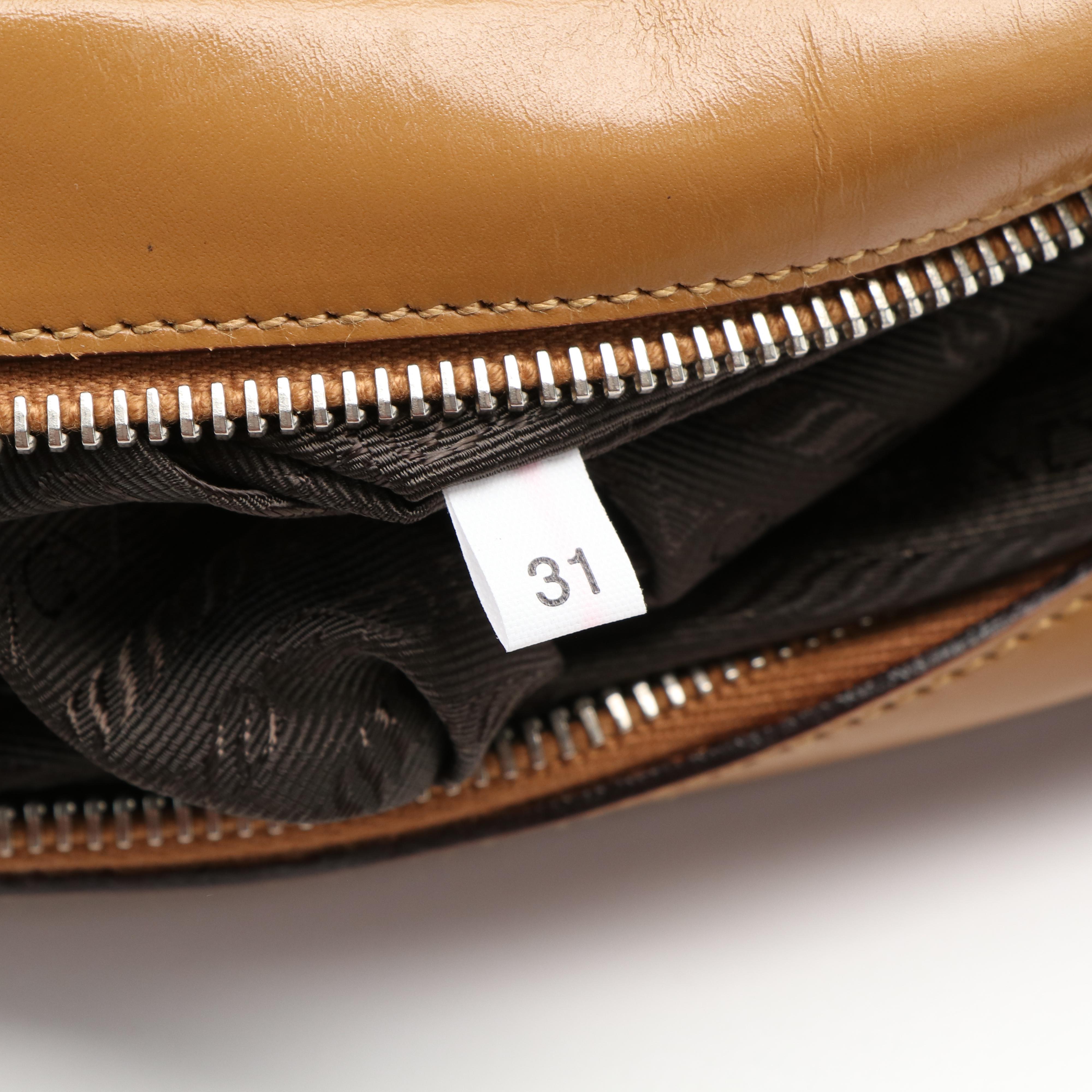 Prada Bowling Bag in Vitello Drive Perforated Leather