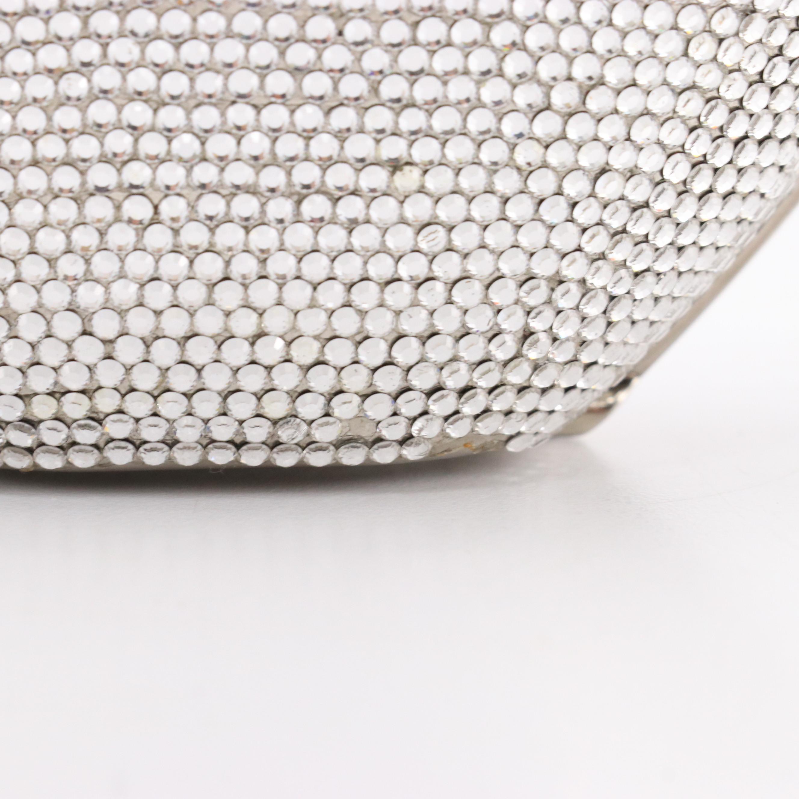 Judith Leiber Crystal Heart Convertible Clutch with Gemstone Clasp