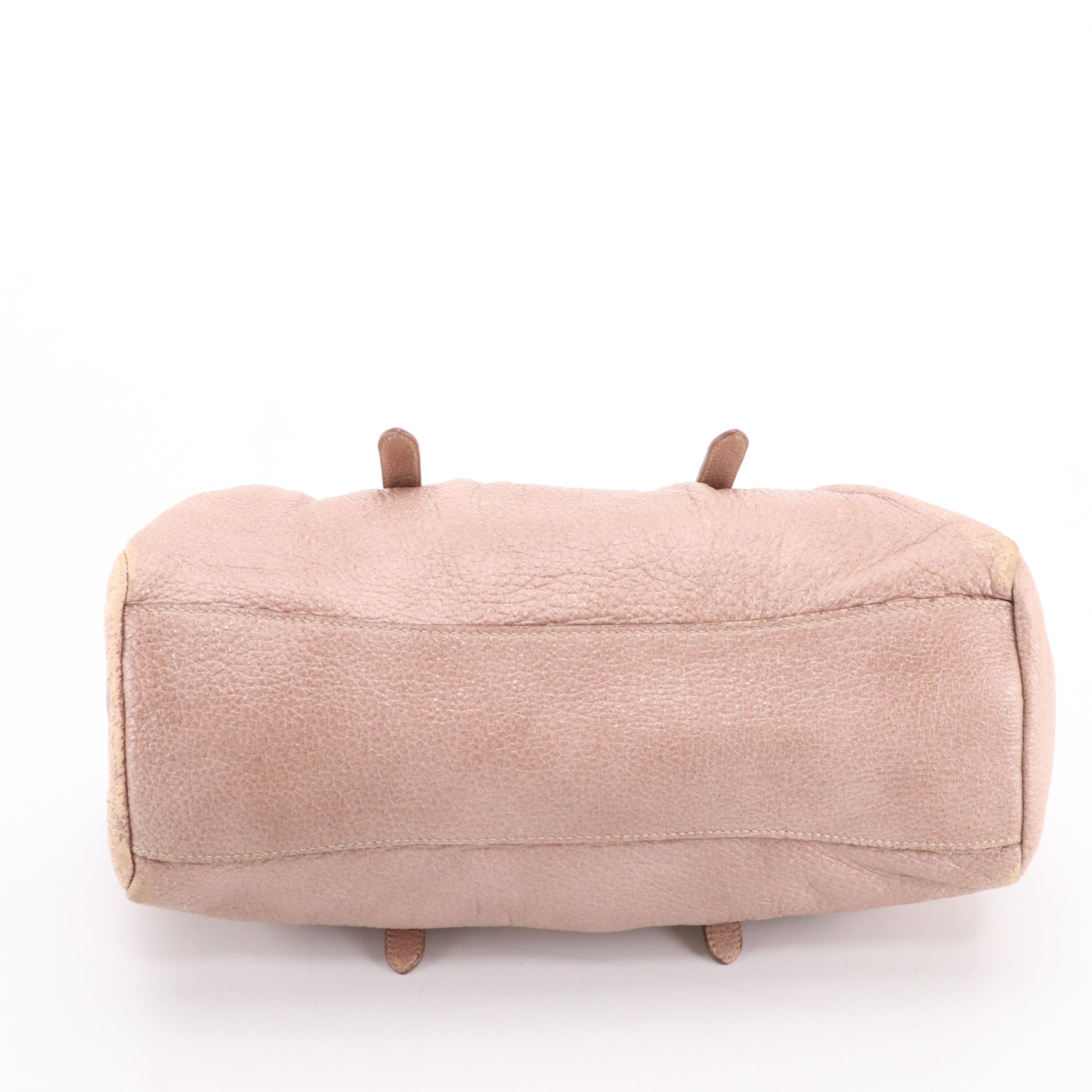 Prada Shimmery Leather Shoulder Bag