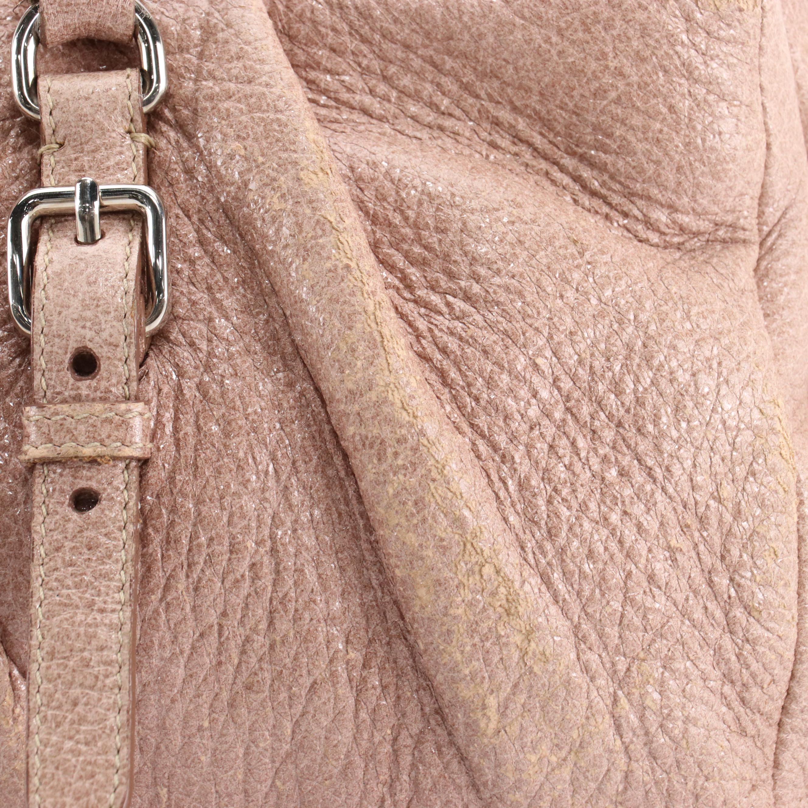 Prada Shimmery Leather Shoulder Bag