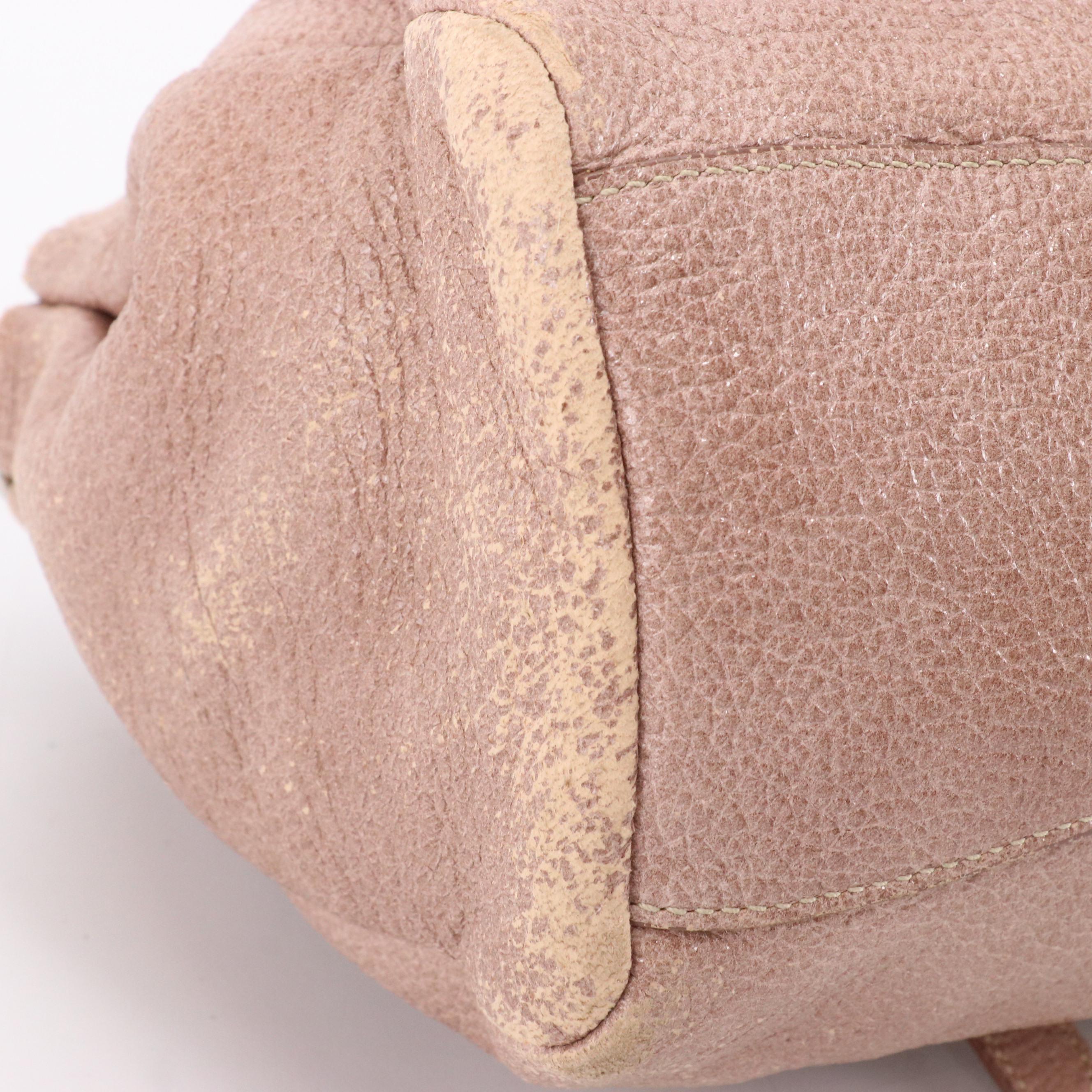 Prada Shimmery Leather Shoulder Bag