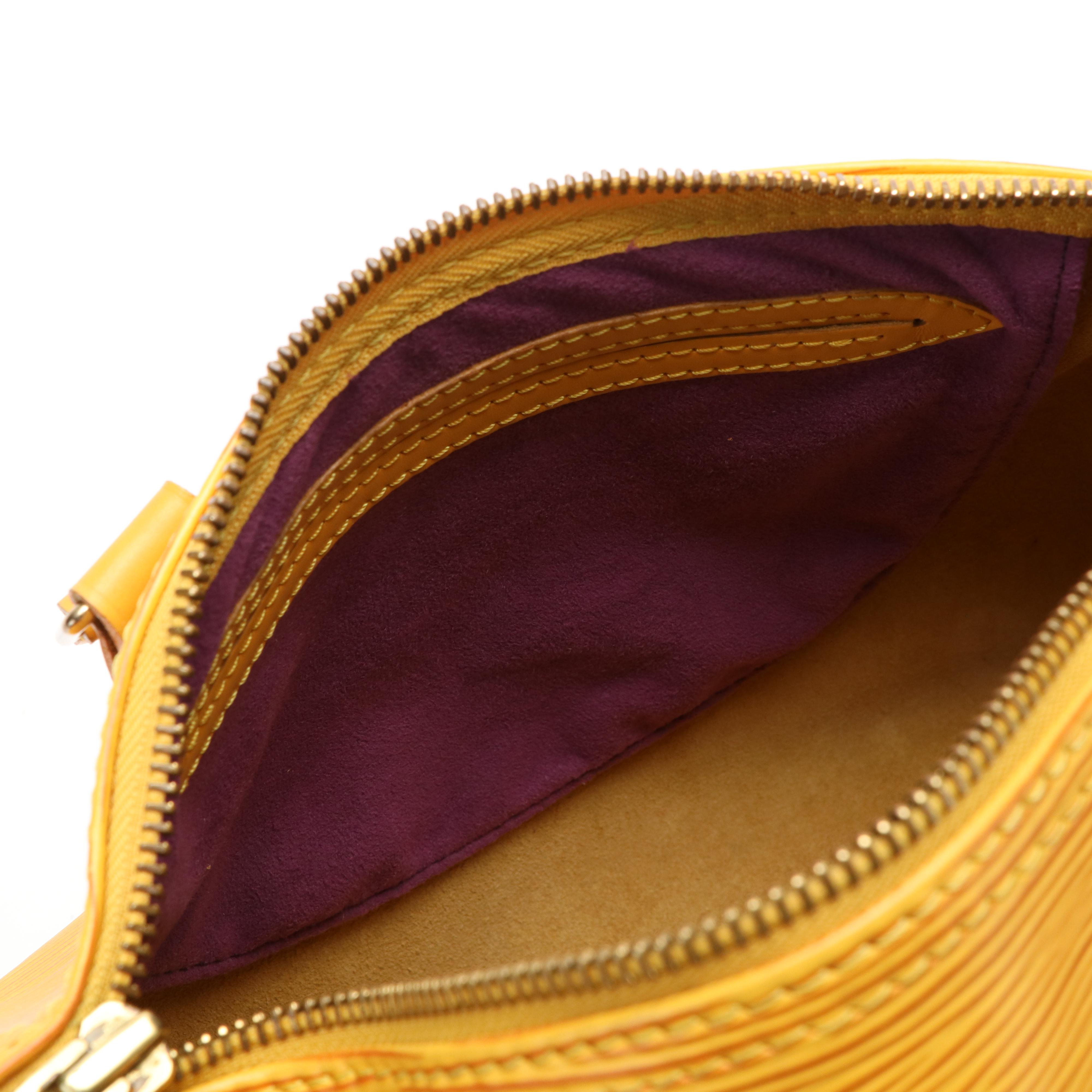 Louis Vuitton Speedy 28 Handbag in Yellow Epi Leather