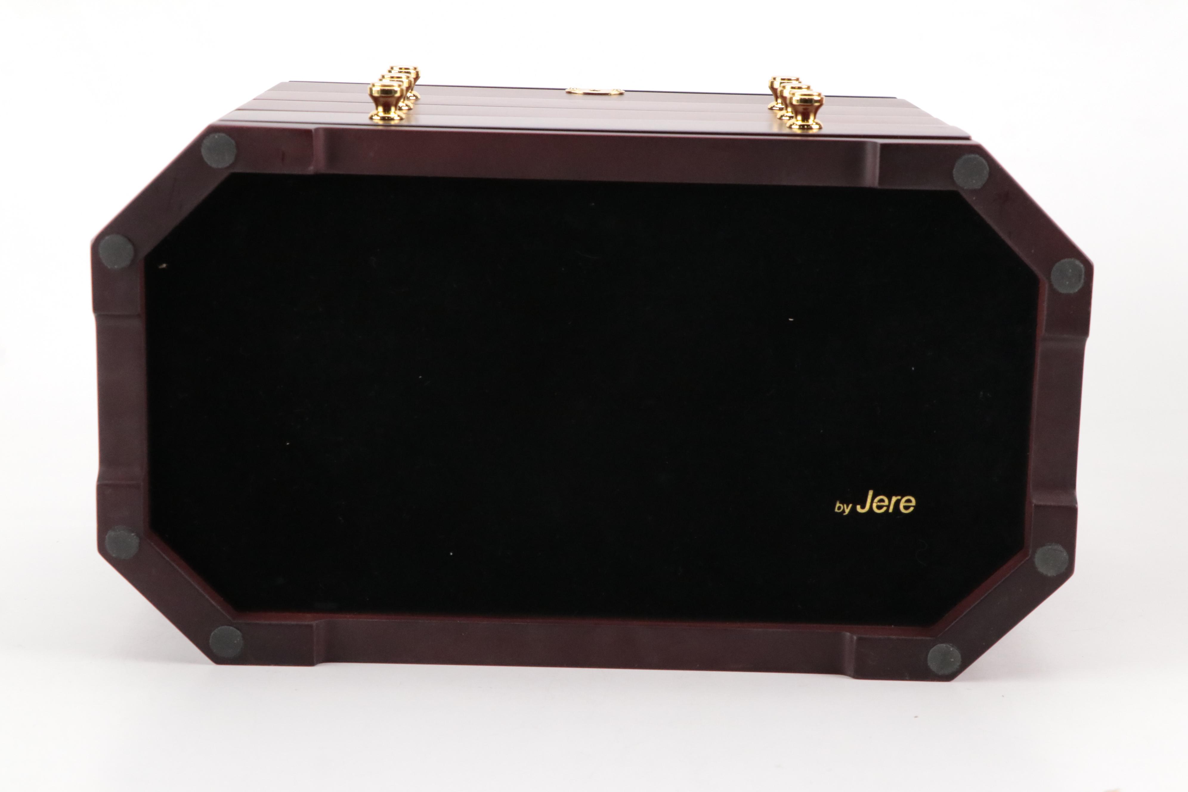 Jere Cherry Finish Wood Jewelry Box