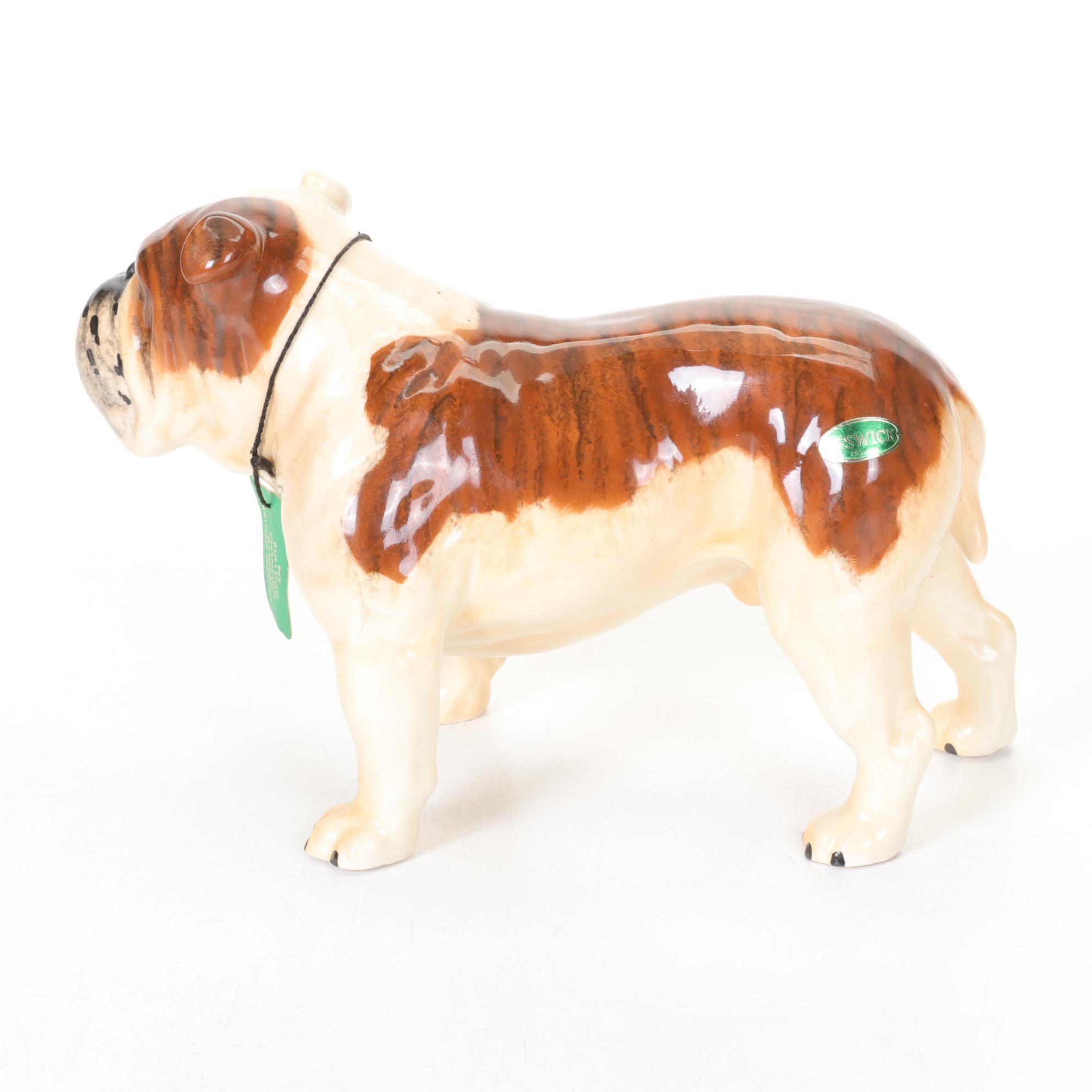 Beswick "Basford British Mascot" Ceramic Bulldog Figurine, Early 20th Century