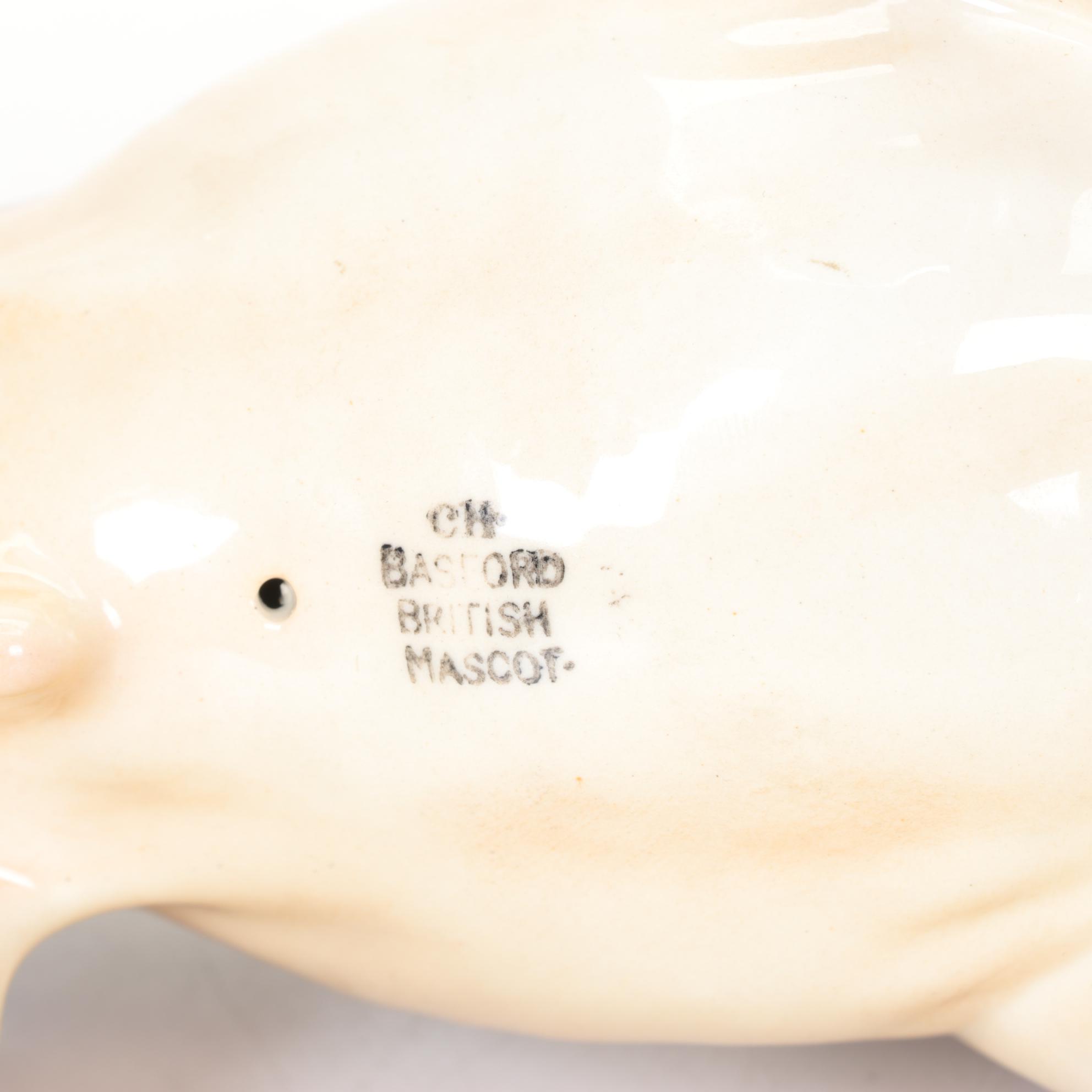 Beswick "Basford British Mascot" Ceramic Bulldog Figurine, Early 20th Century