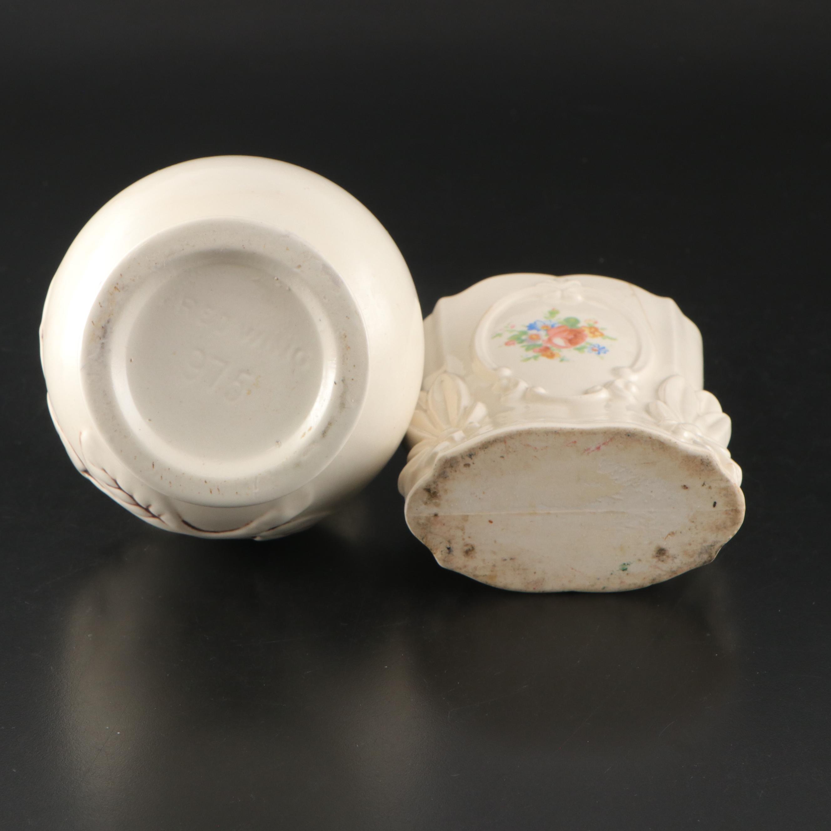 Weller and More American Art Pottery Floral and White Vases and Planters