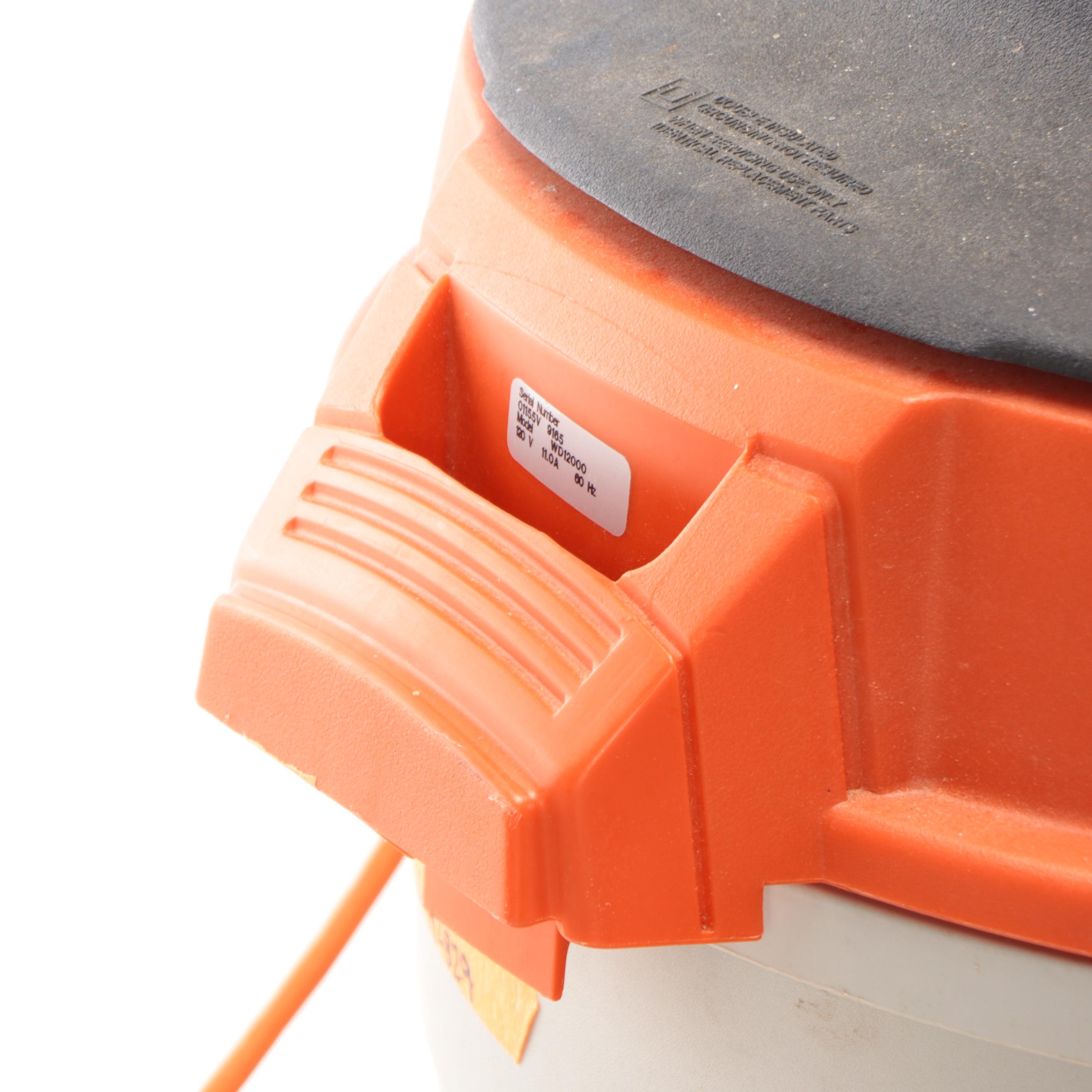 RIDGID 12 Gallon Wet Dry Vac with Attachments