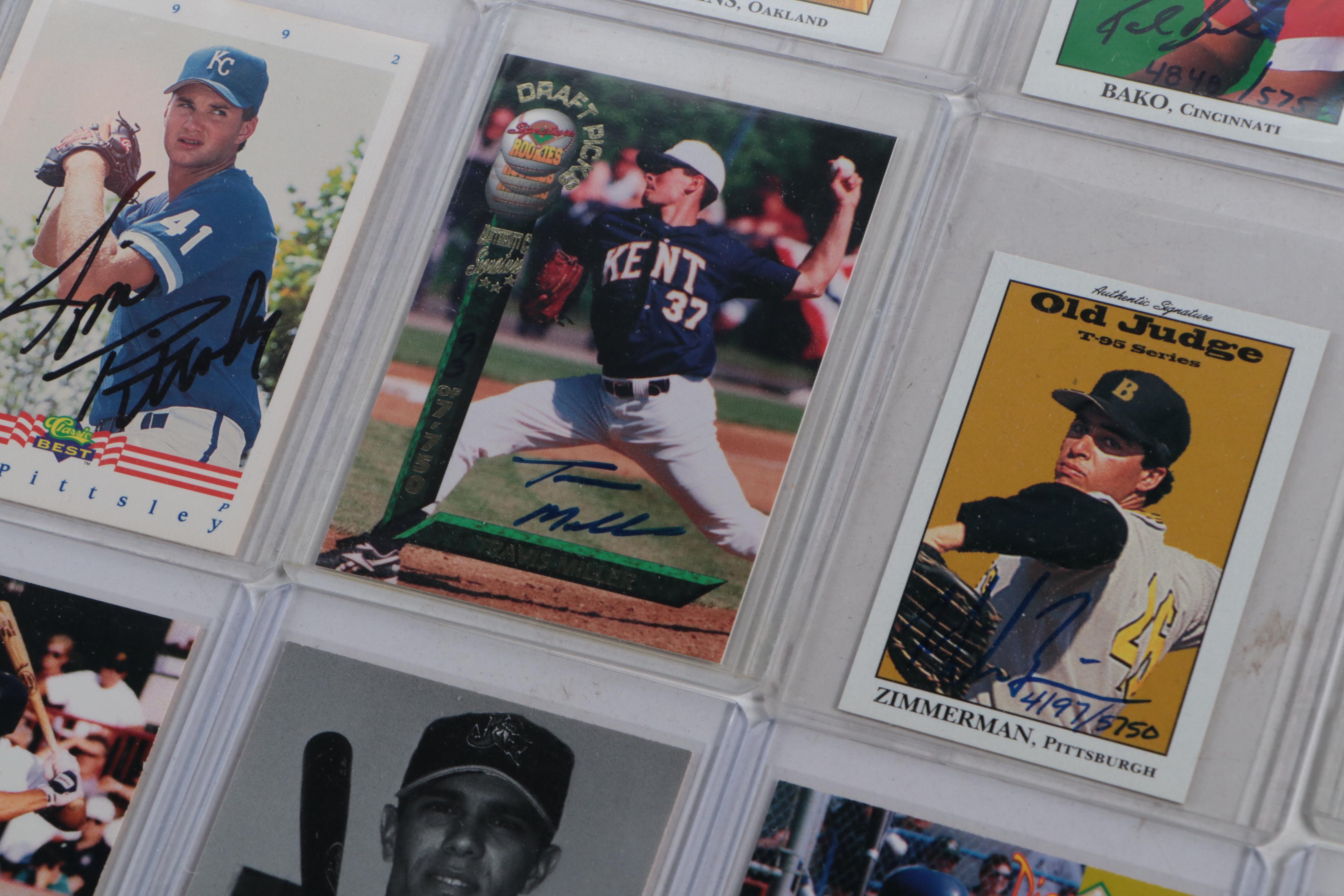Signed Baseball Cards Featuring Gordon Amerson, David McCarty, and More