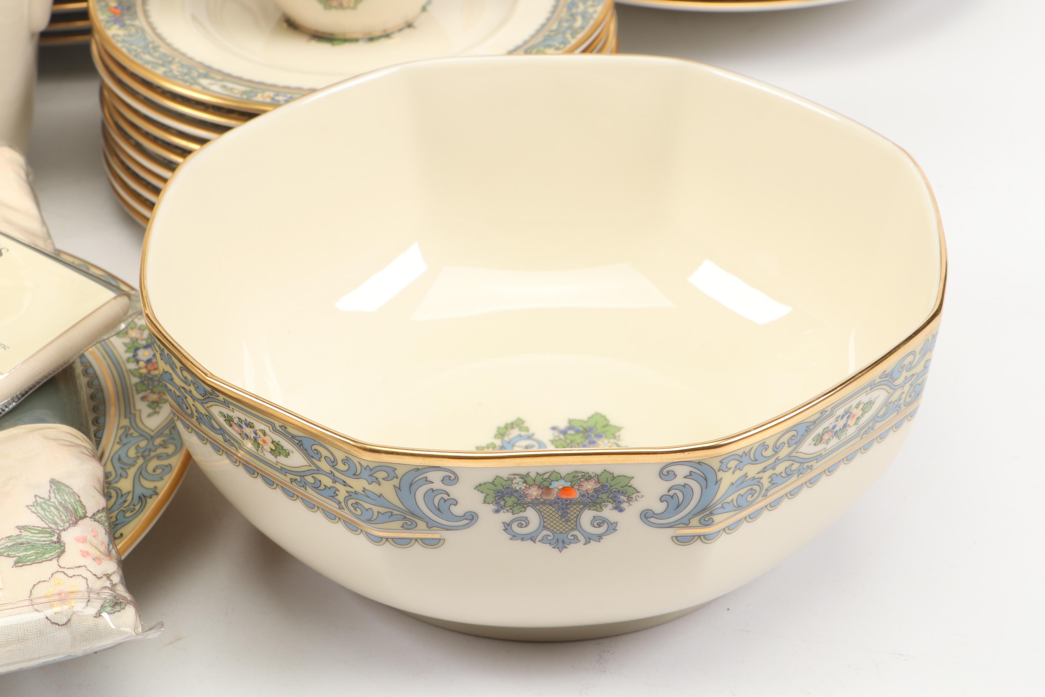 Lenox Presidential Collection "Autumn" Bone China Dinnerware with Table Linens