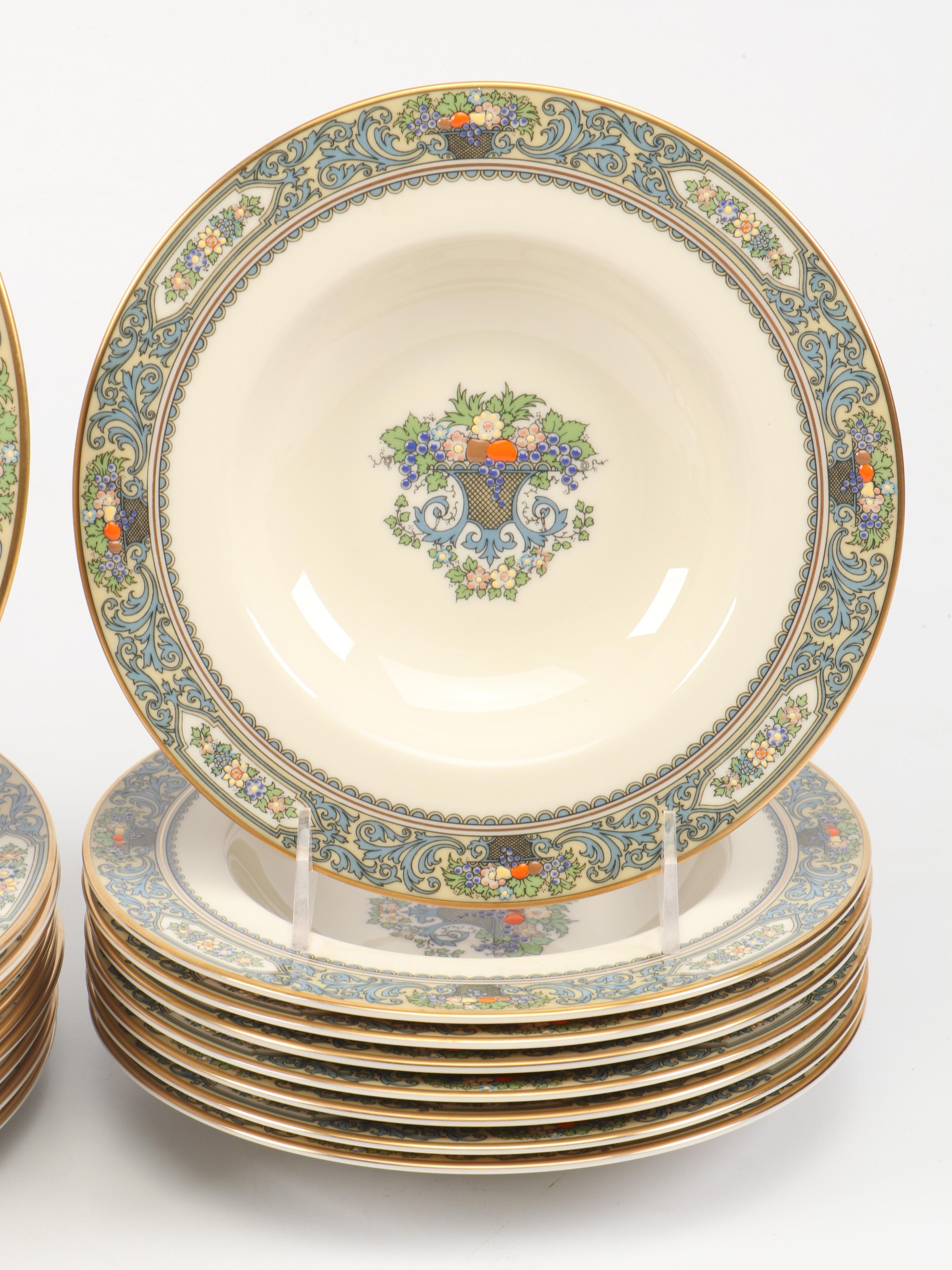 Lenox Presidential Collection "Autumn" Bone China Dinnerware with Table Linens