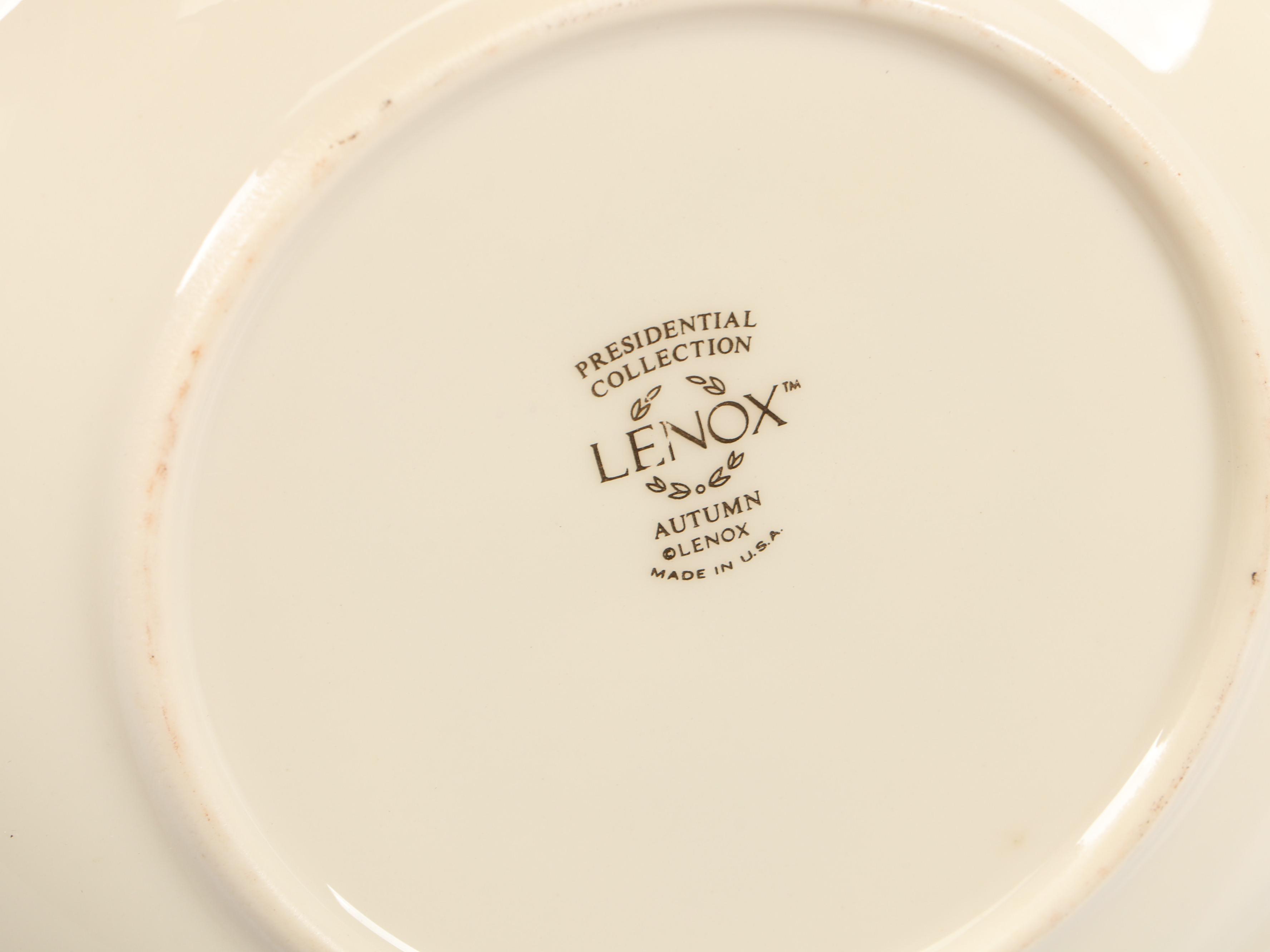 Lenox Presidential Collection "Autumn" Bone China Dinnerware with Table Linens