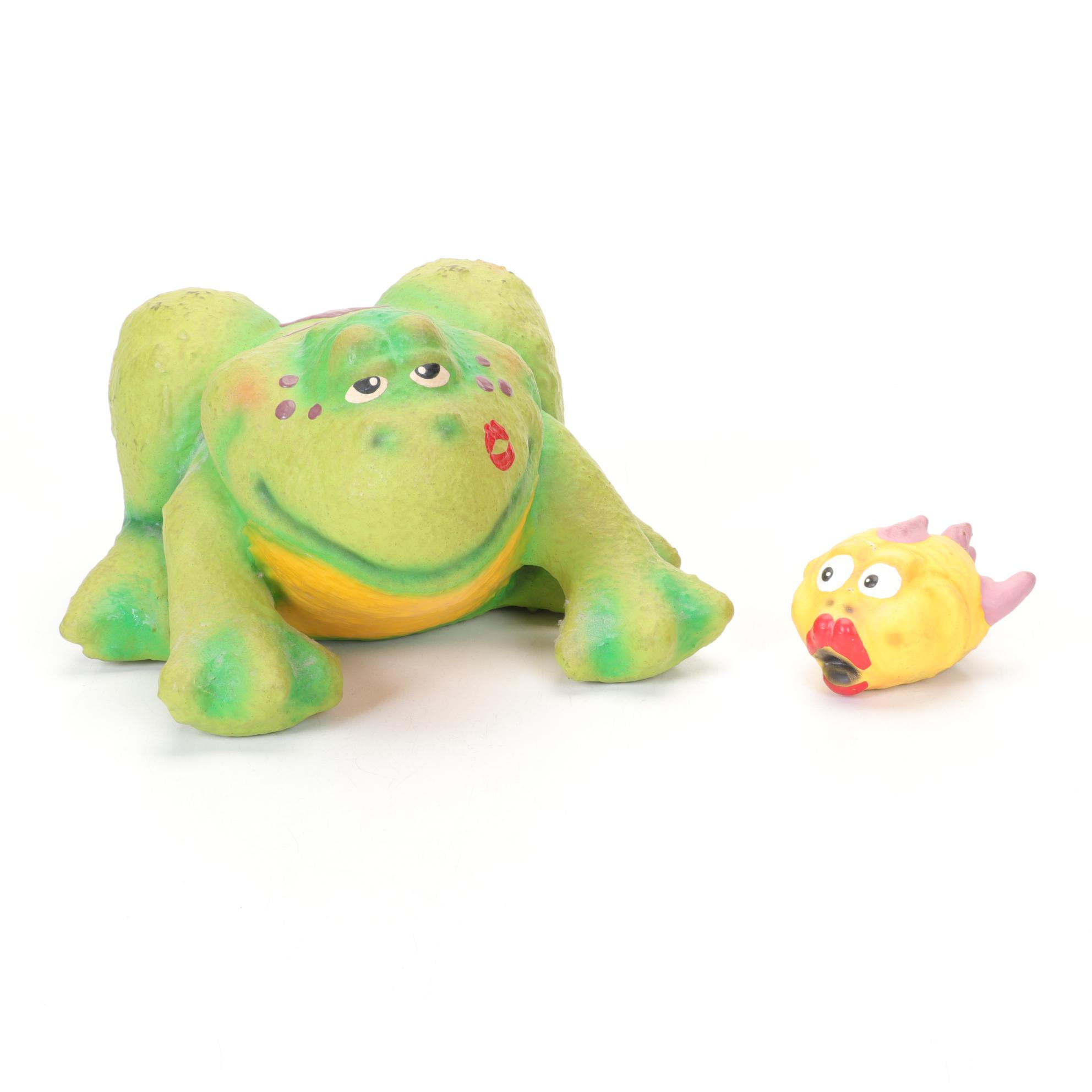 T. Oliver Kopian Rubber Plush Toys "Suave" and "Kissing Fish"