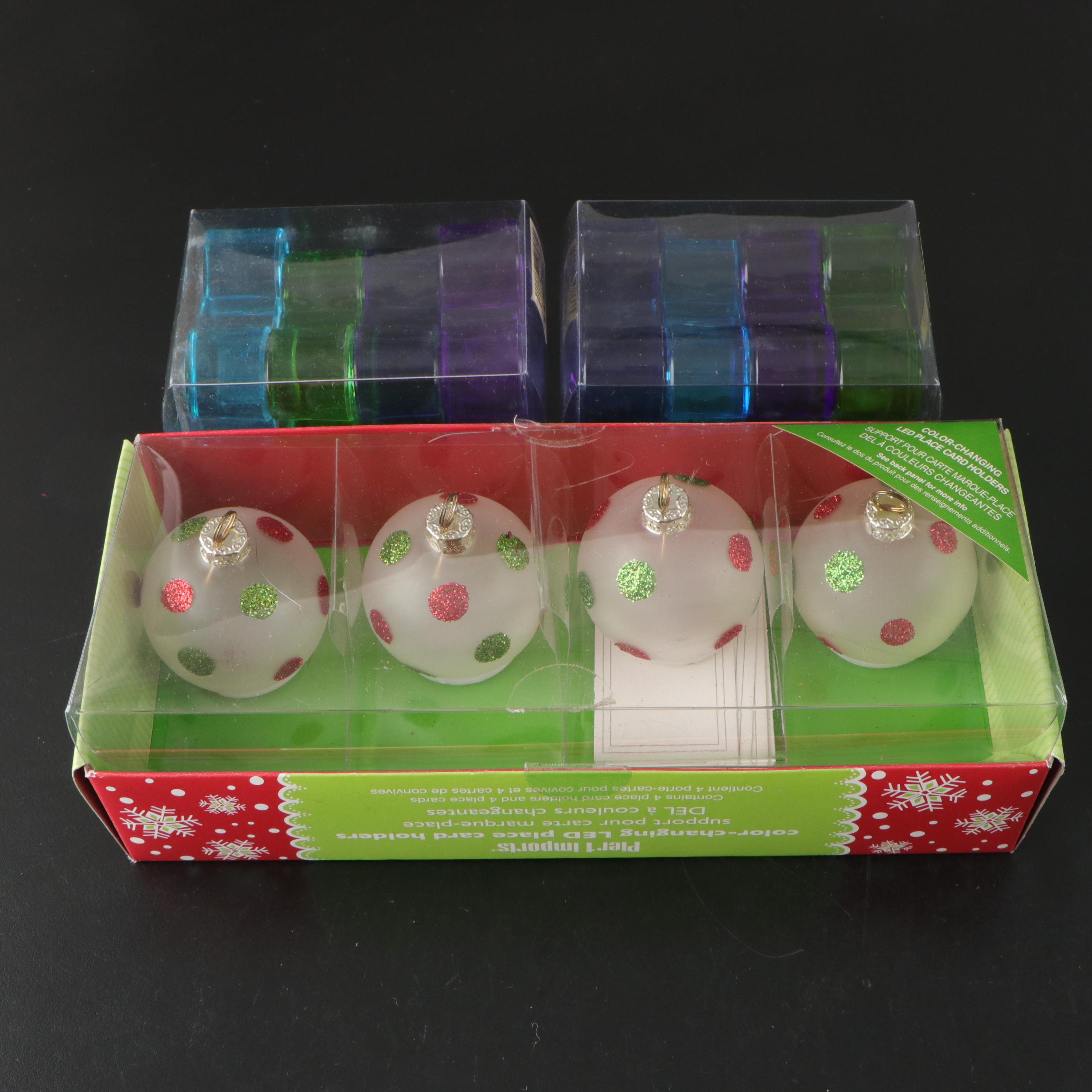 Longaberger "Snow Friends" Ceramic Plate with Glass Bowl and More