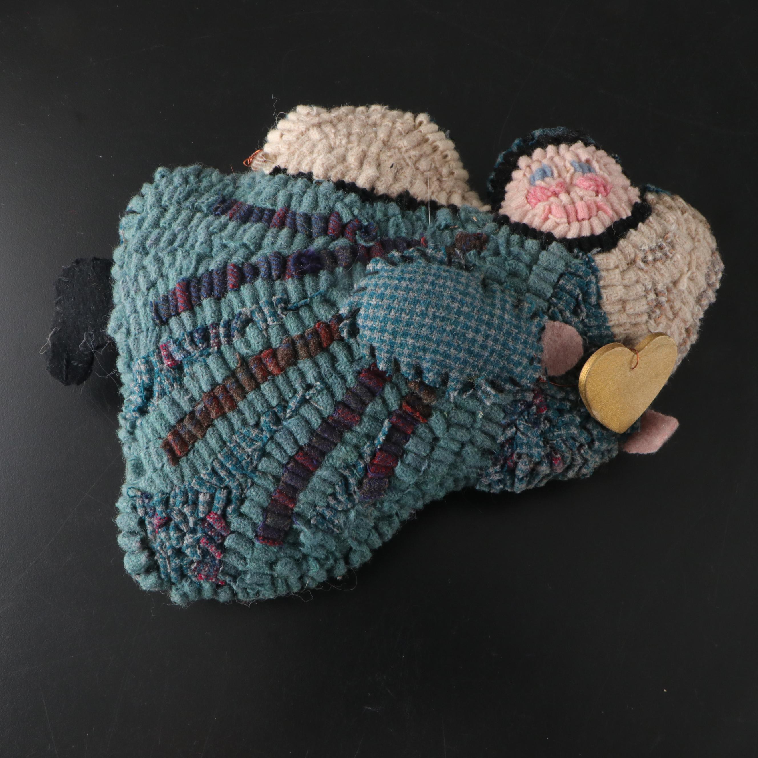 Longaberger "Snow Friends" Ceramic Plate with Glass Bowl and More