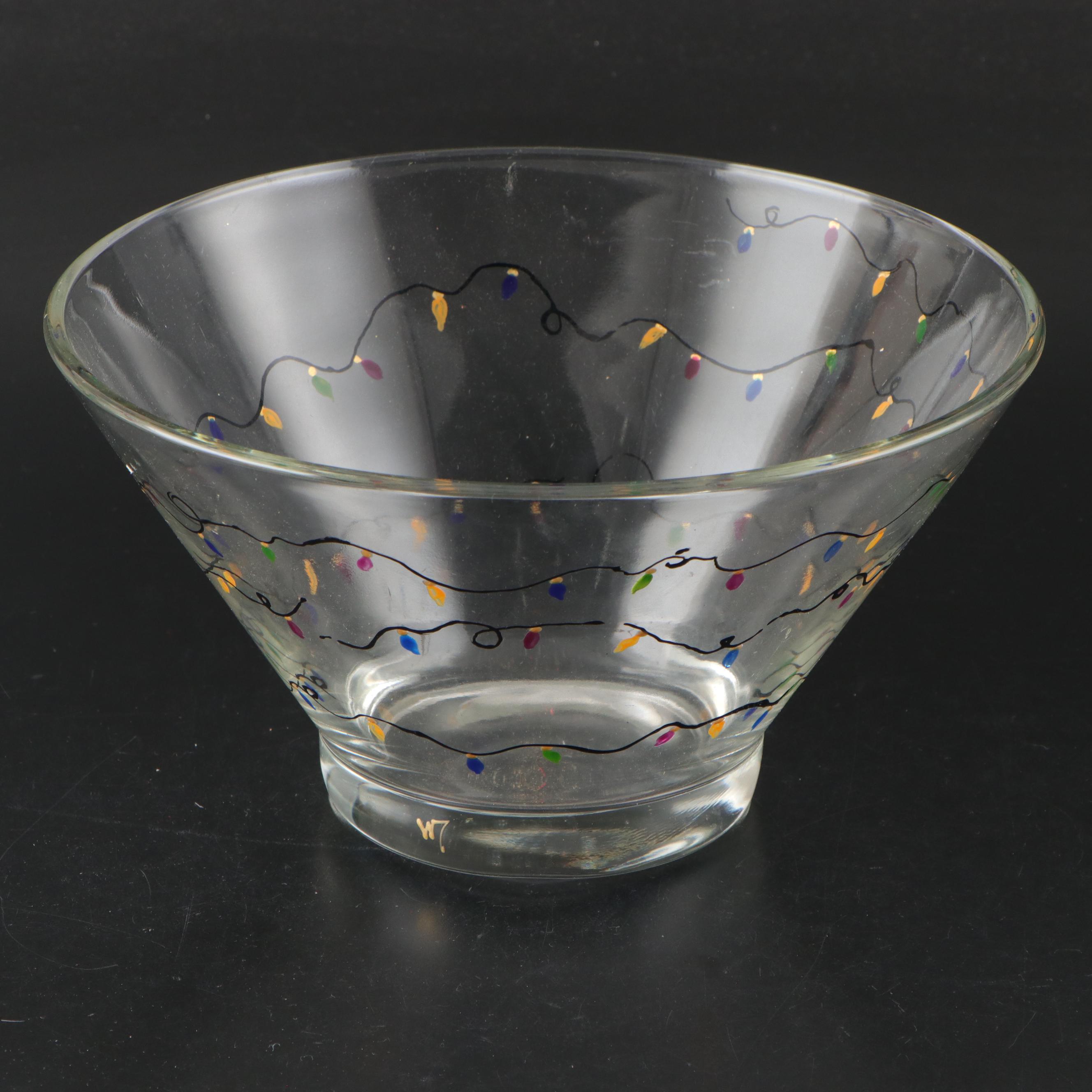 Longaberger "Snow Friends" Ceramic Plate with Glass Bowl and More