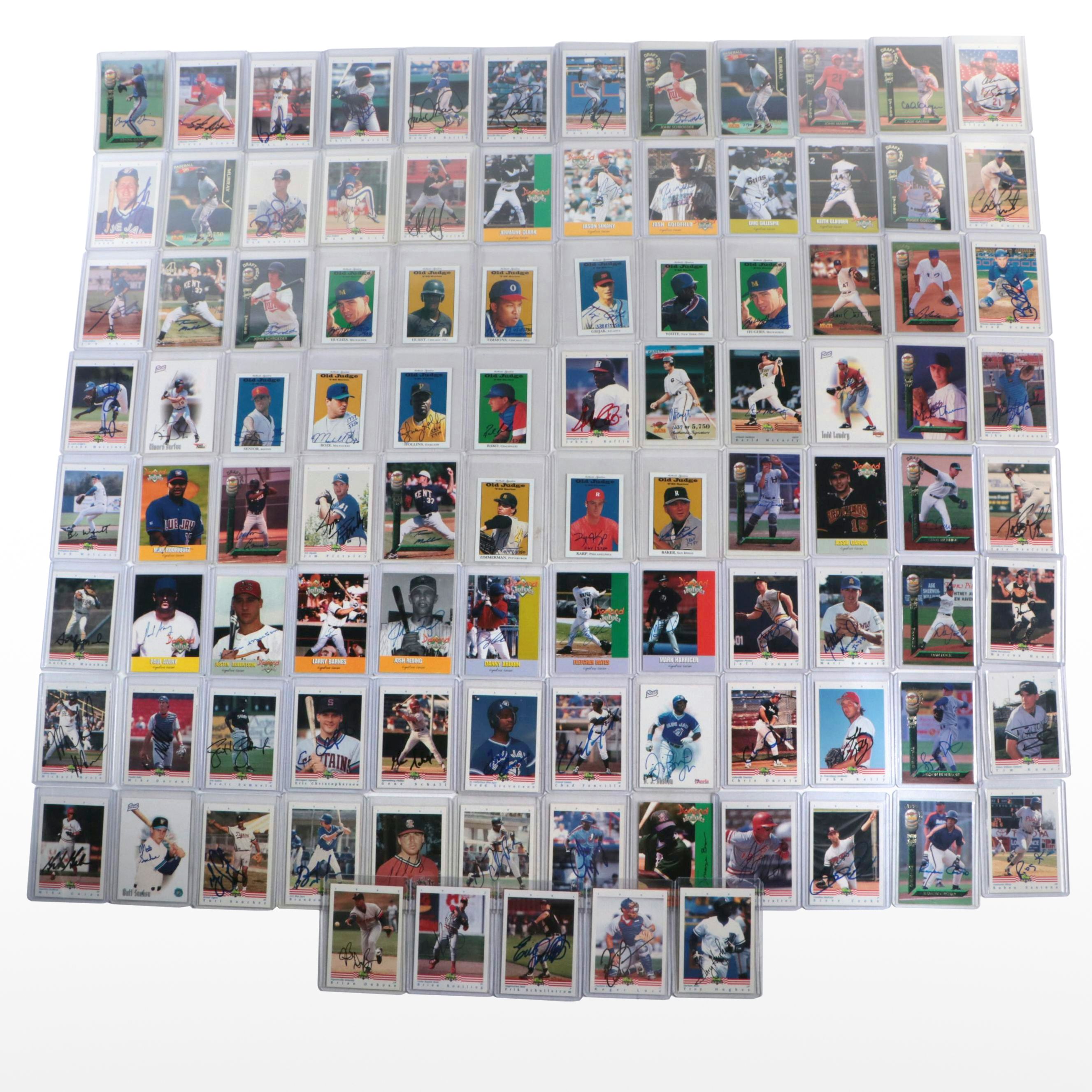 Signed Baseball Cards Featuring Gordon Amerson, David McCarty, and More