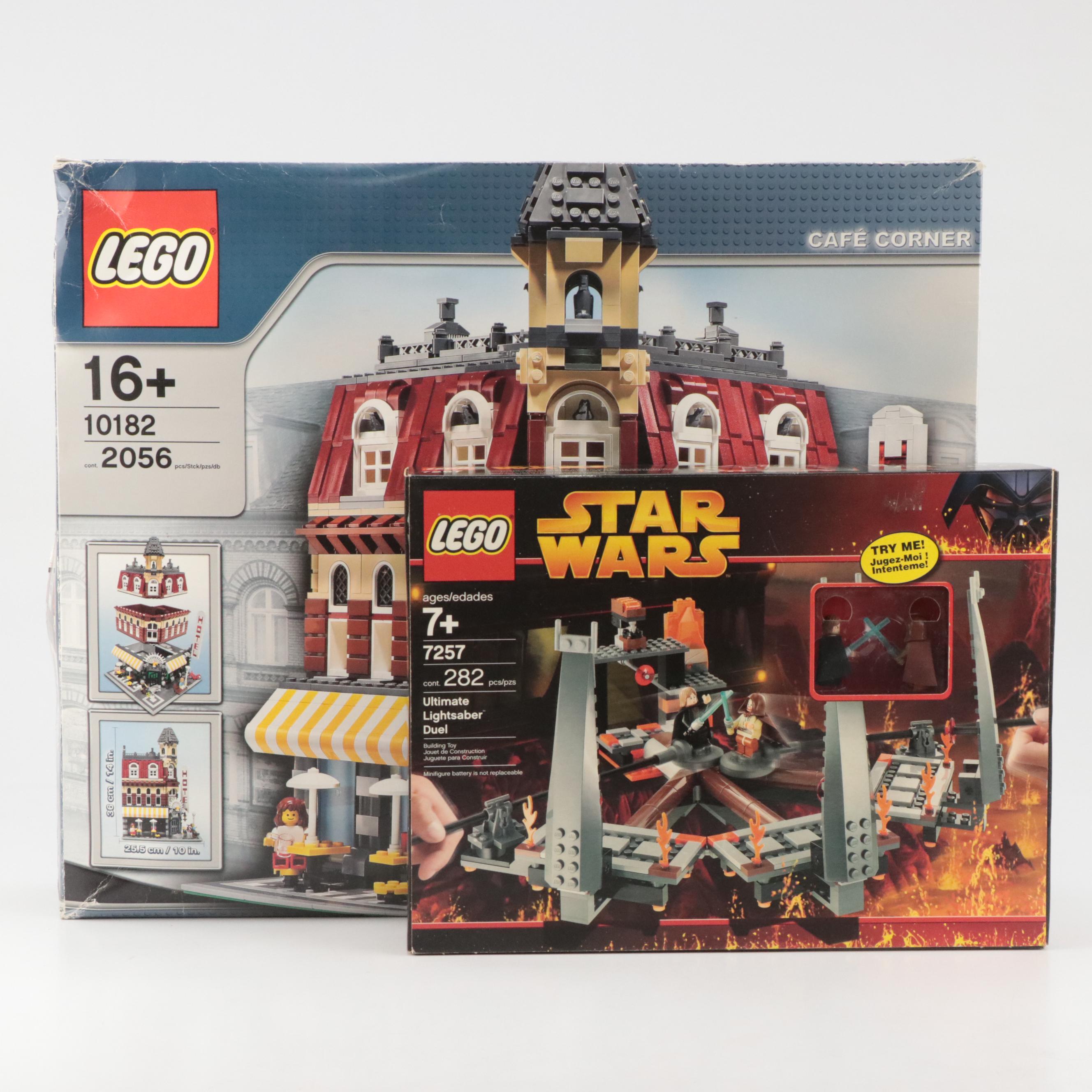 LEGO Creator Café Corner and Star Wars Ultimate Lightsaber Duel