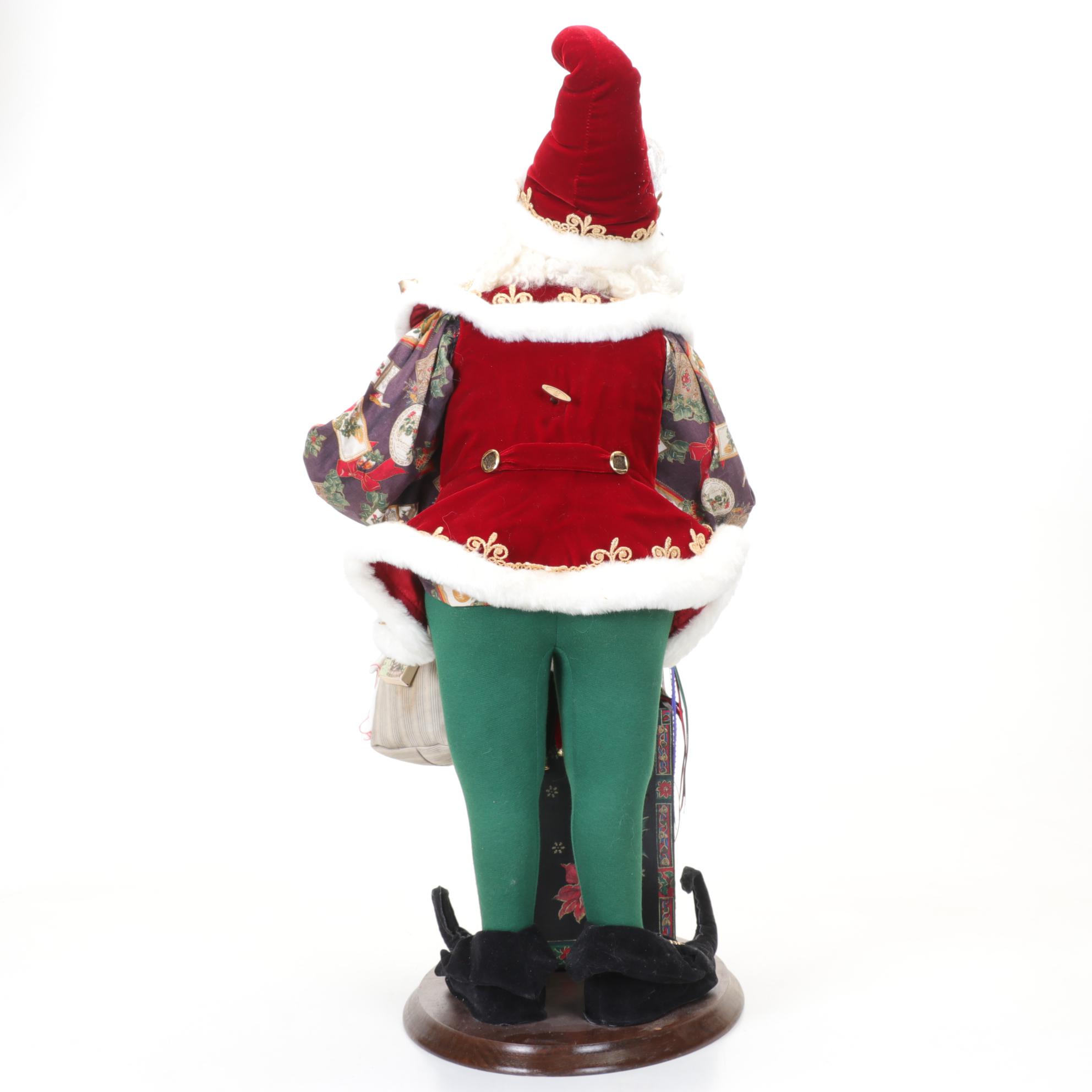 Amaranth Productions Santa with Jack-in-the-Box Figurine
