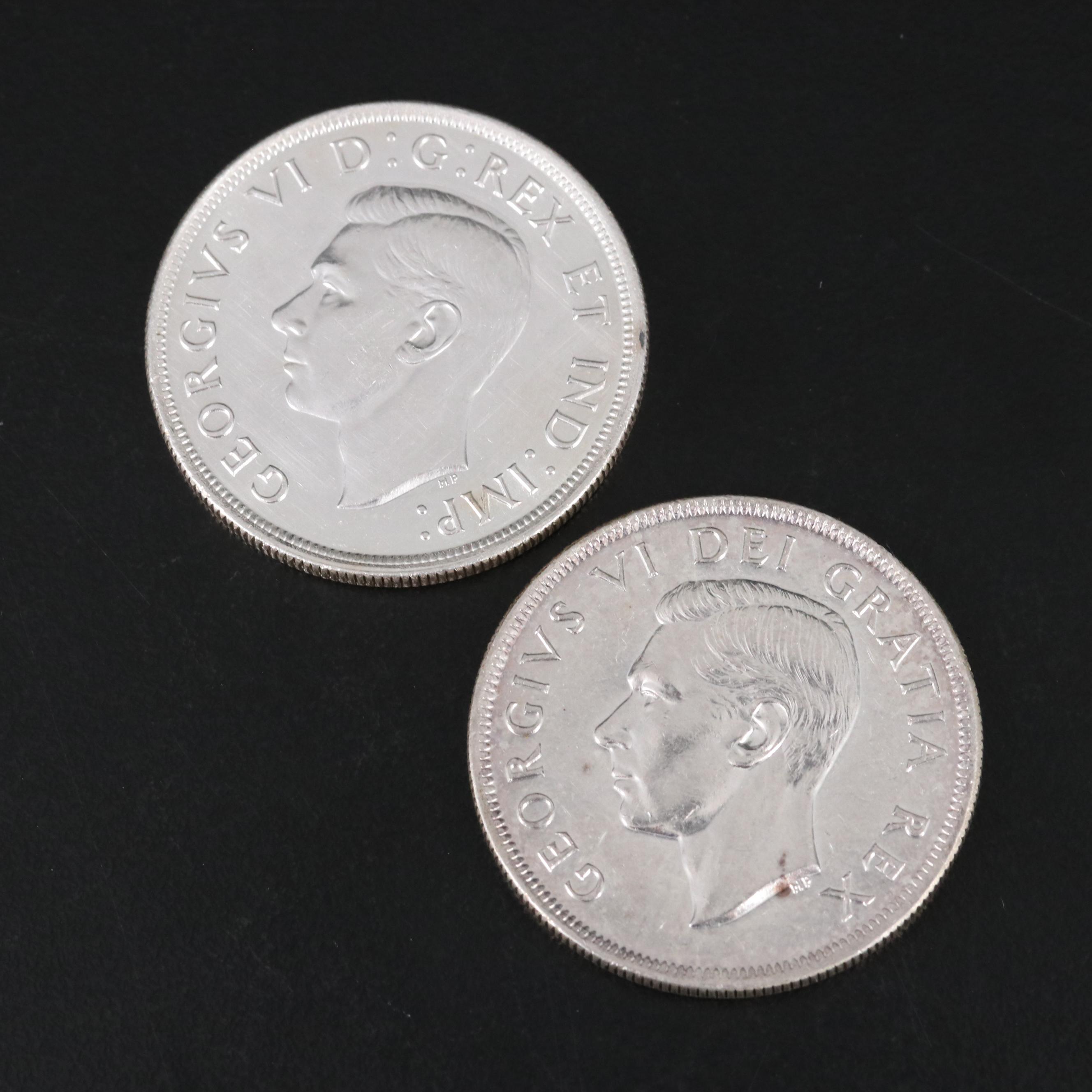 Canada 1939 and 1949 BU Dollars