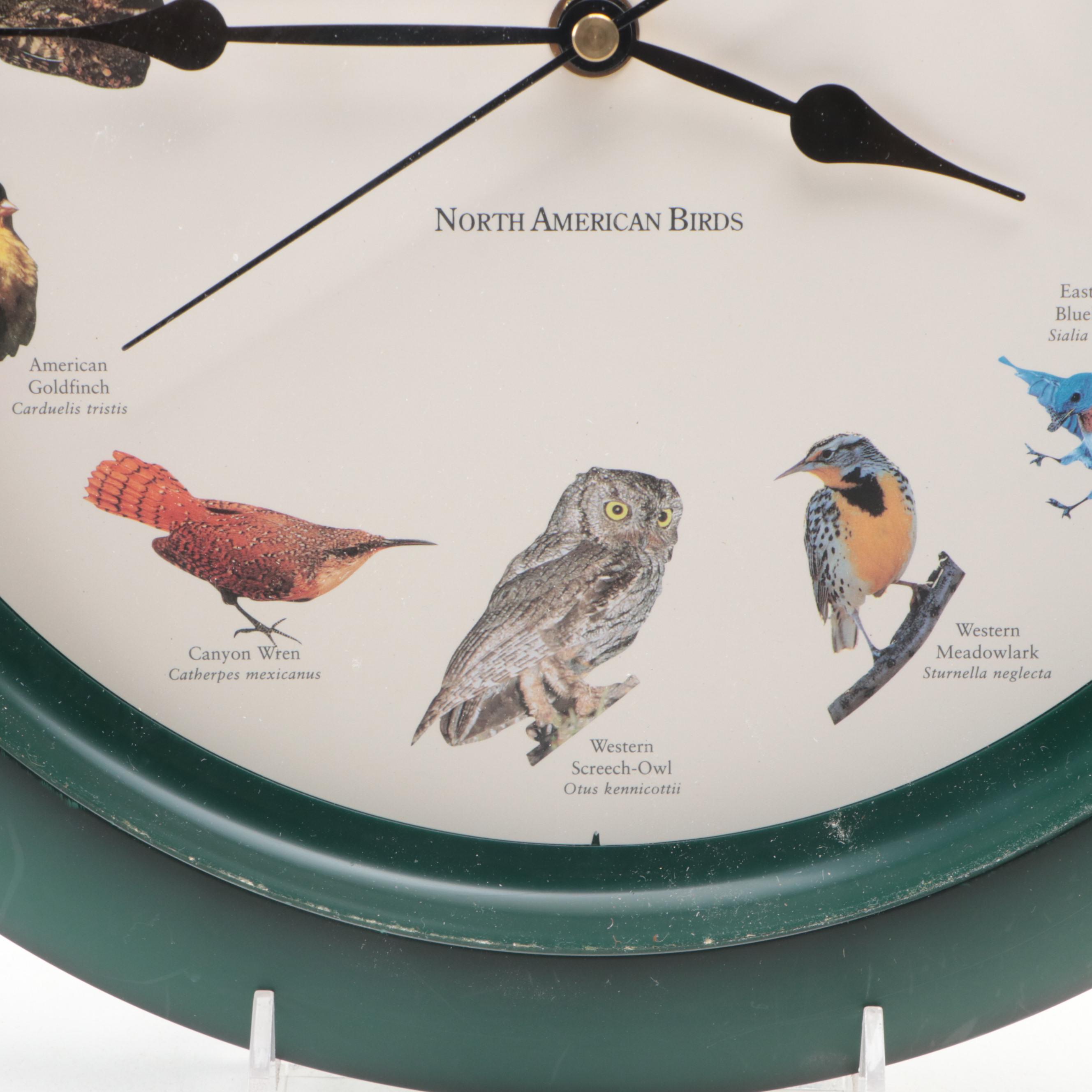 Discovery Channel Novelty "North American Birds" Wall Clock