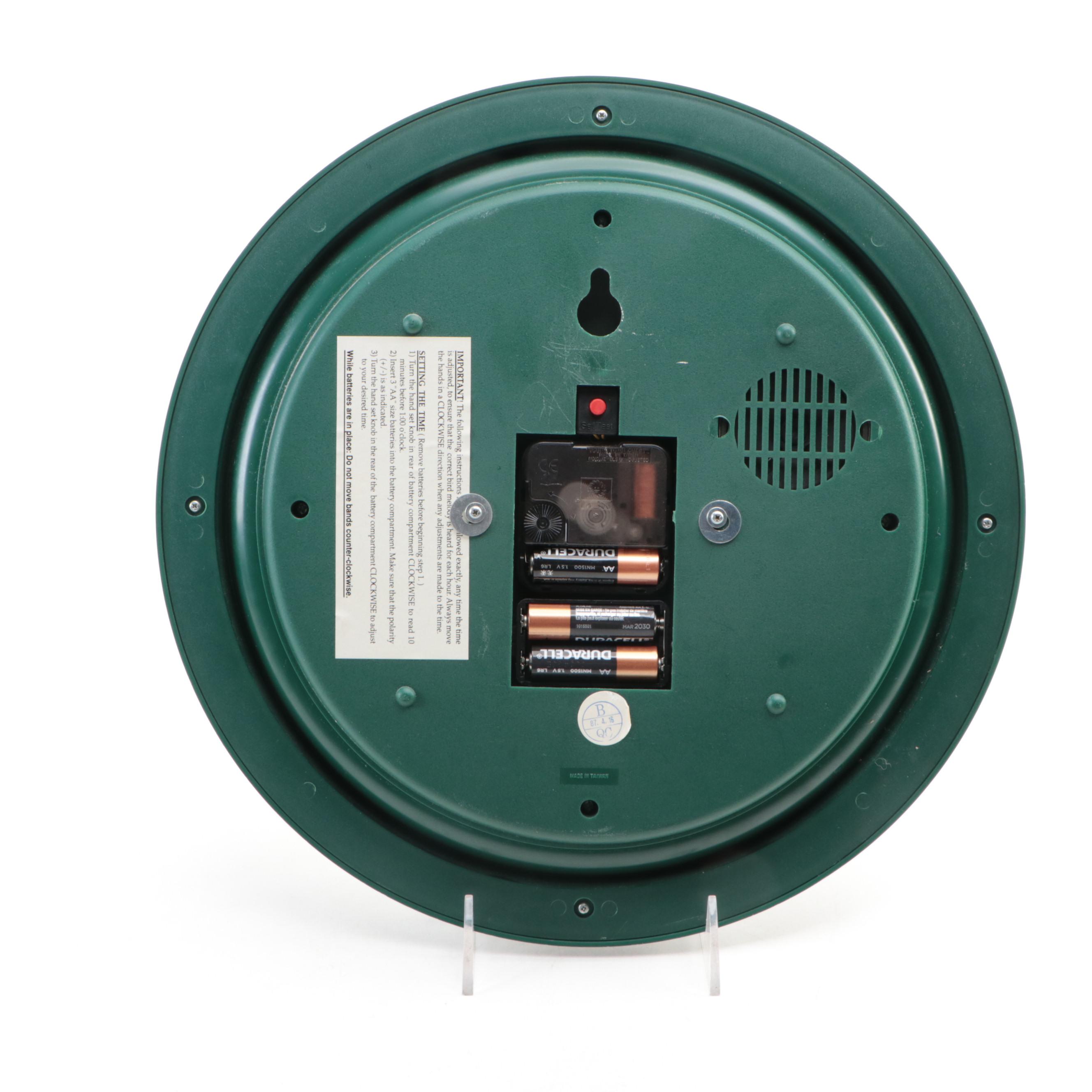 Discovery Channel Novelty "North American Birds" Wall Clock