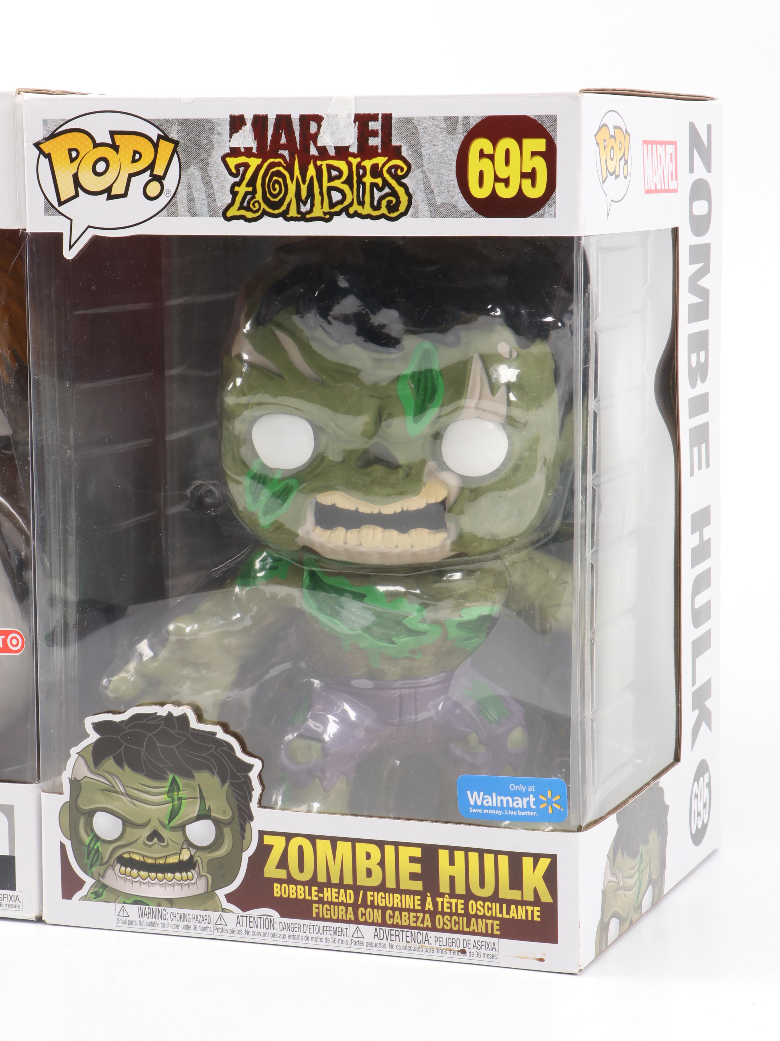 Funko Pop! Porg and Zombie Hulk Vinyl Figurines in Boxes