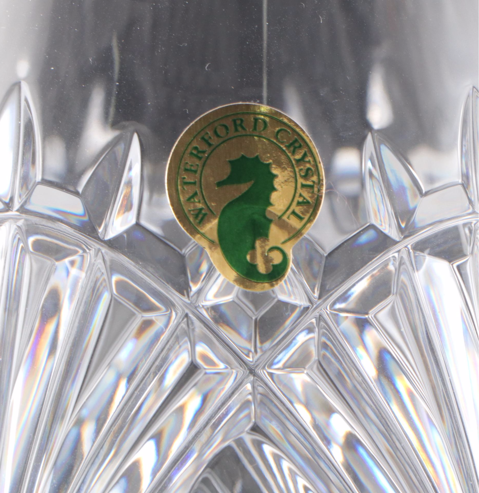 Waterford Crystal "Seahorse" Vase with Original Box