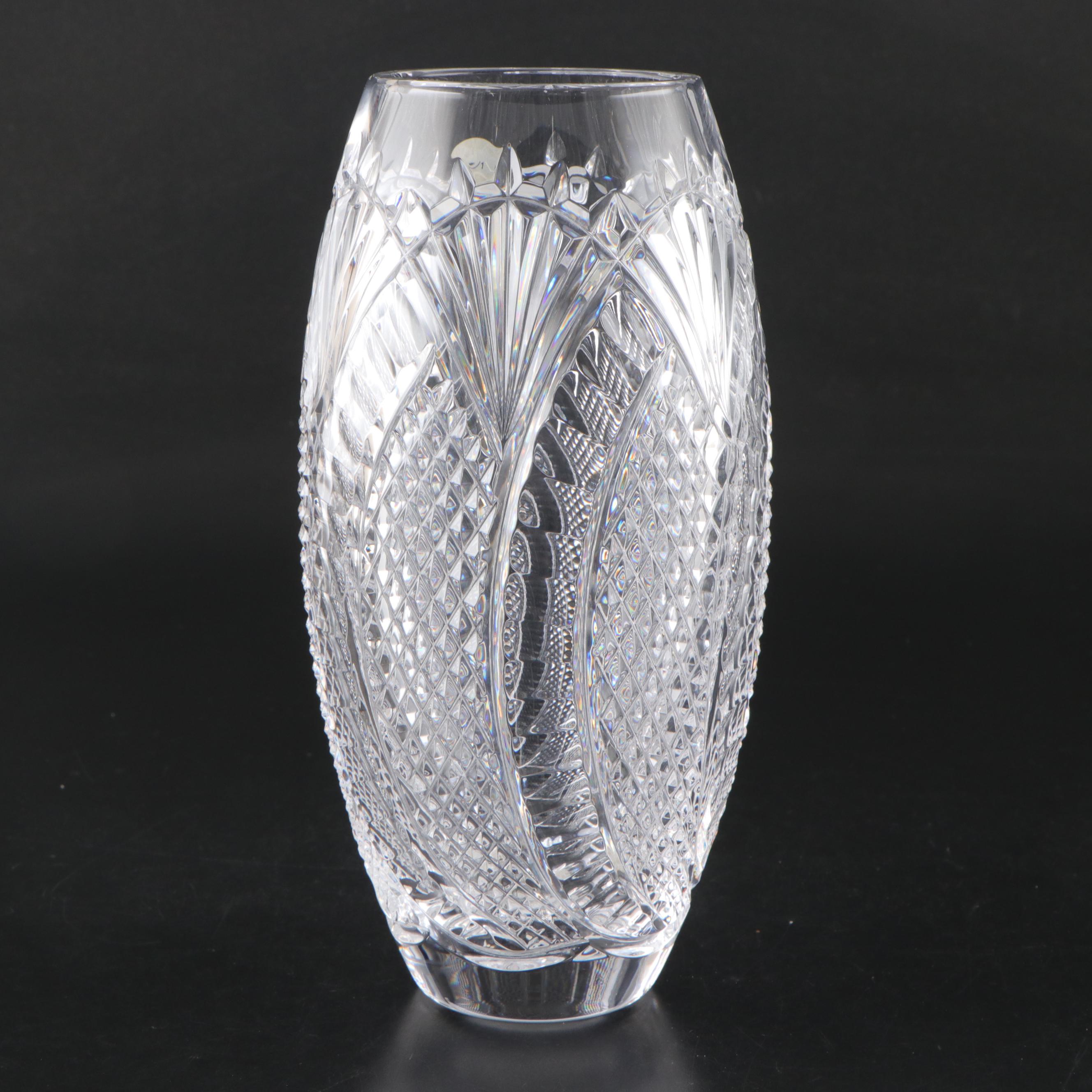 Waterford Crystal "Seahorse" Vase with Original Box
