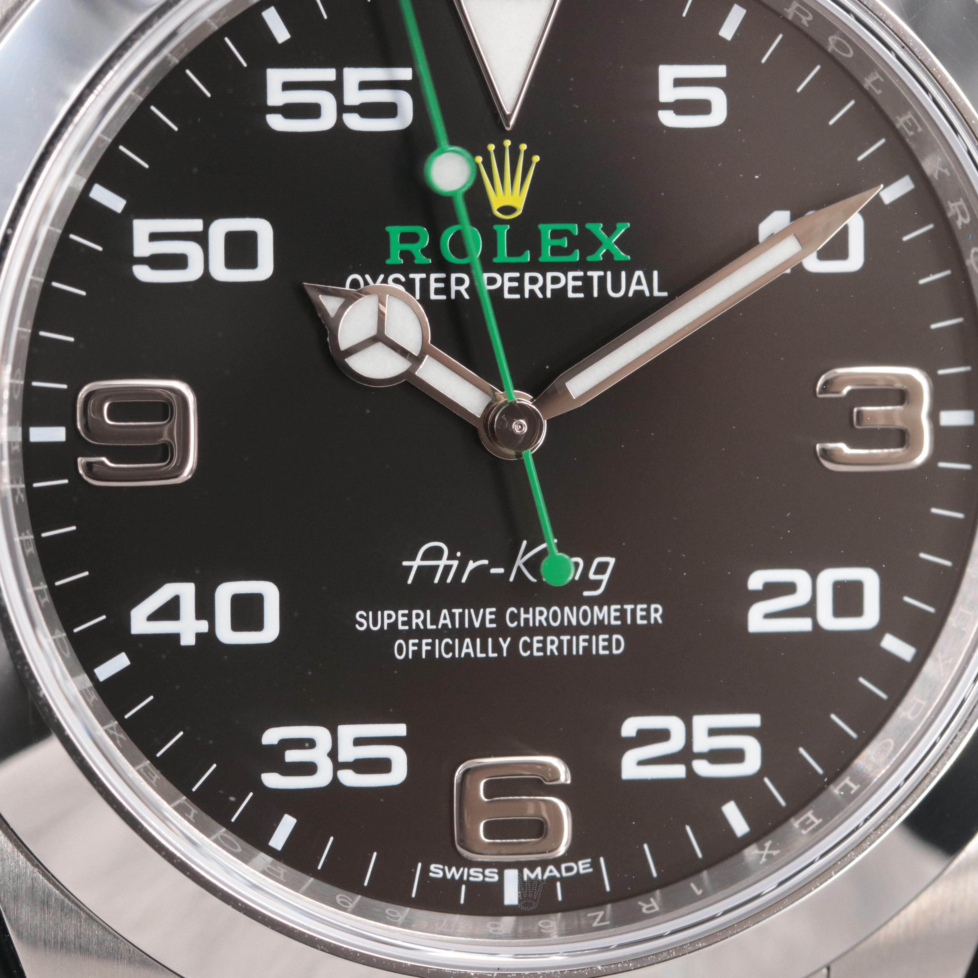 Rolex Air-King Oyster Perpetual Black Dial Watch