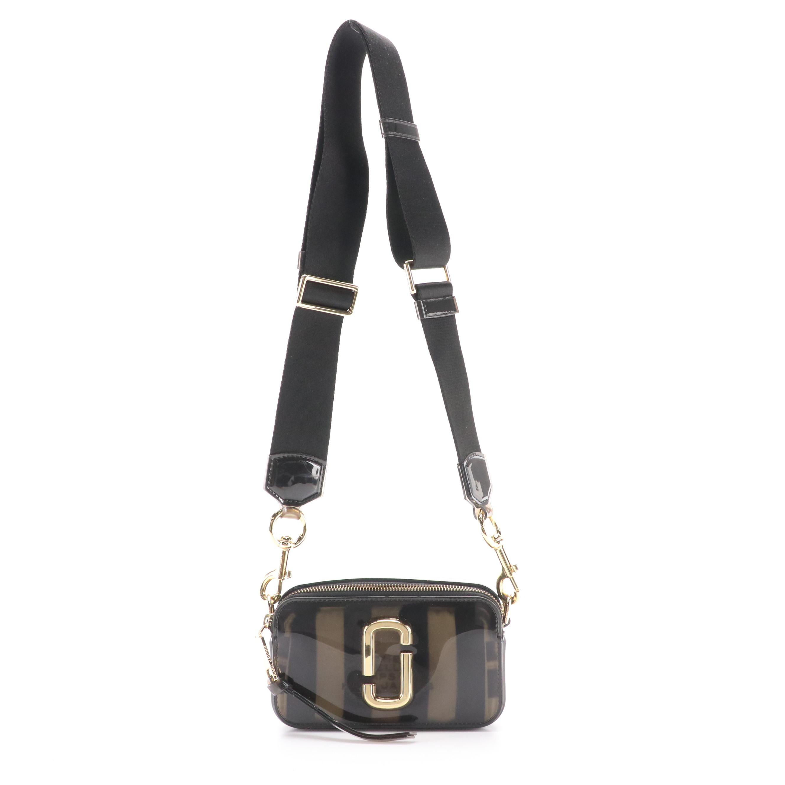 Marc Jacobs The Jelly Snapshot Crossbody Camera Bag in Black PVC