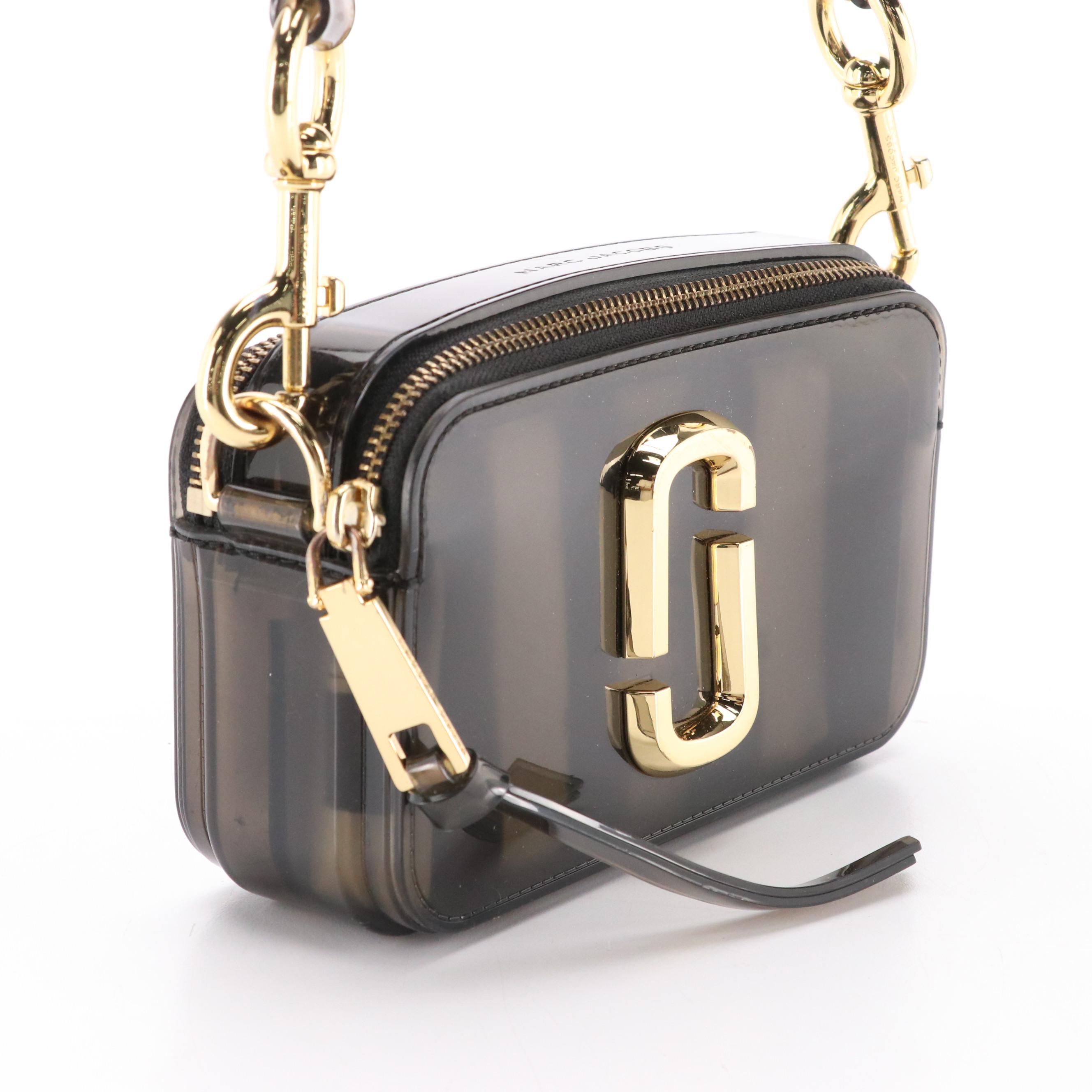 Marc Jacobs The Jelly Snapshot Crossbody Camera Bag in Black PVC