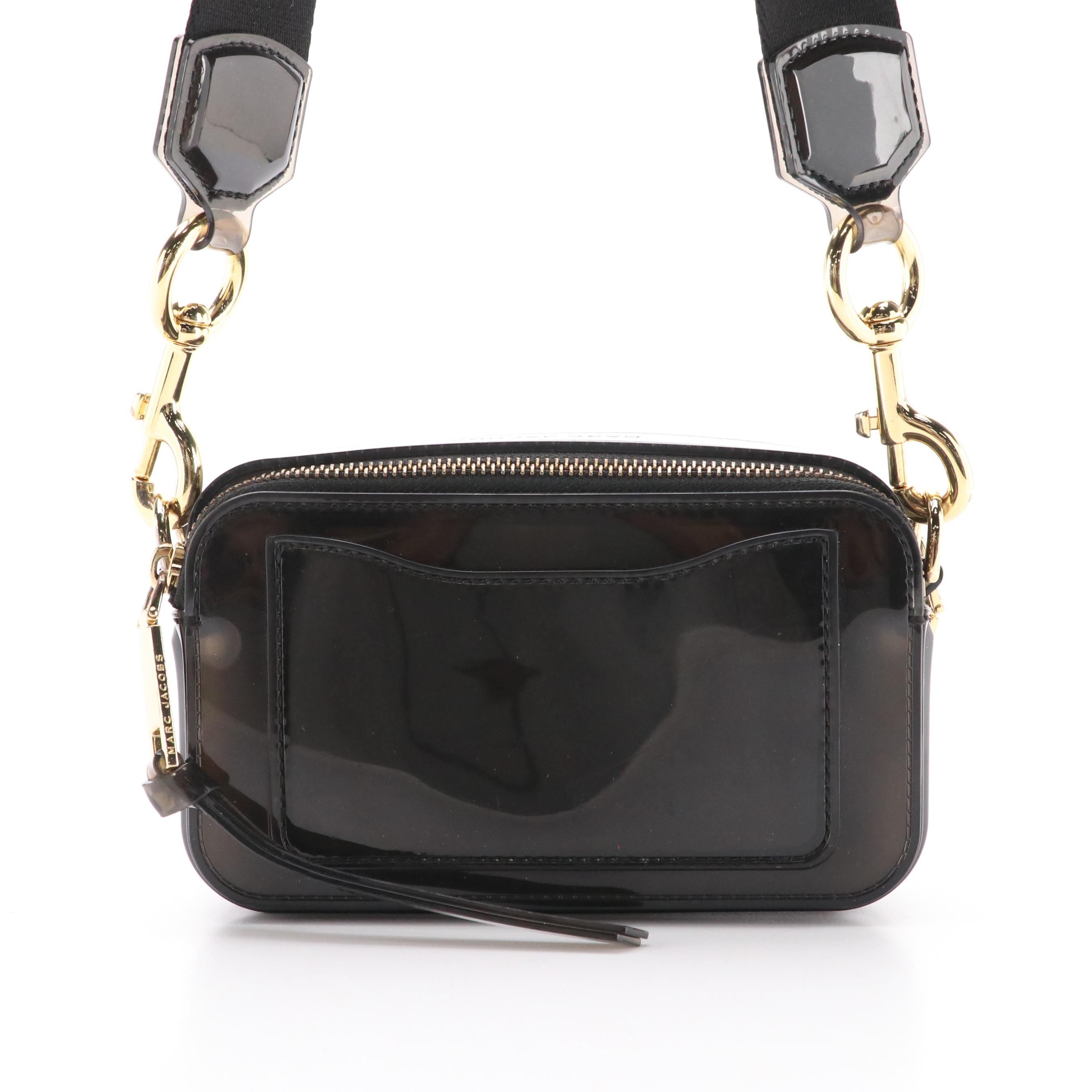 Marc Jacobs The Jelly Snapshot Crossbody Camera Bag in Black PVC