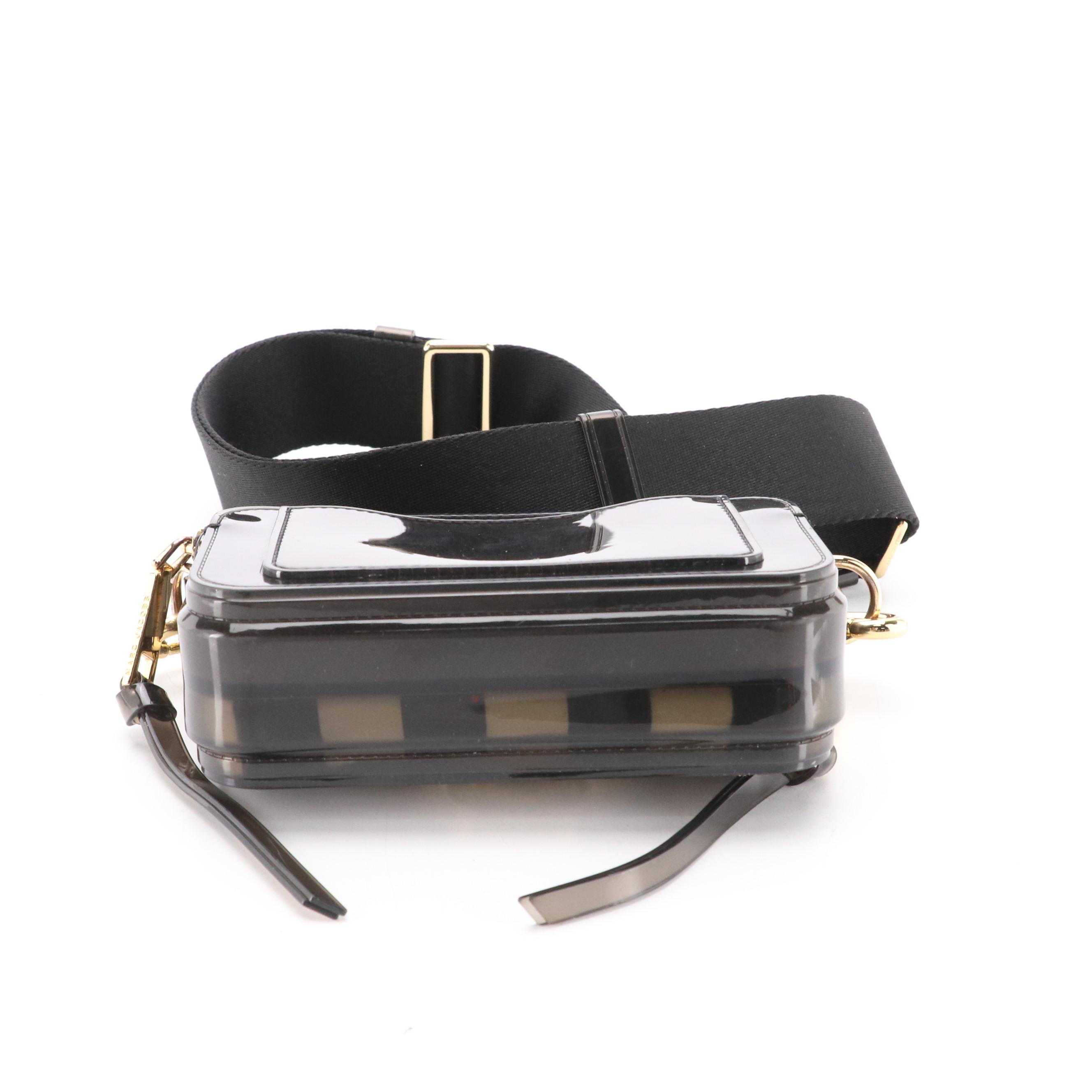 Marc Jacobs The Jelly Snapshot Crossbody Camera Bag in Black PVC
