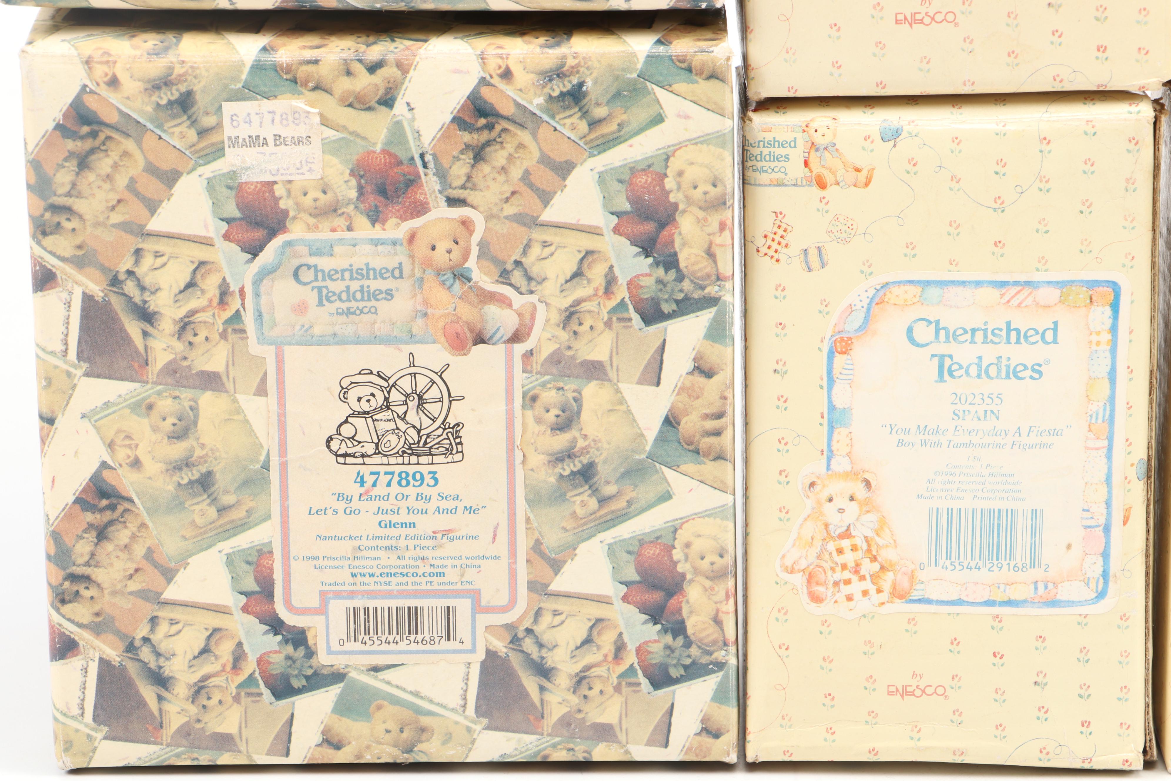 Enesco Priscilla Hillman Cherished Teddies Figurines, Late 20th Century