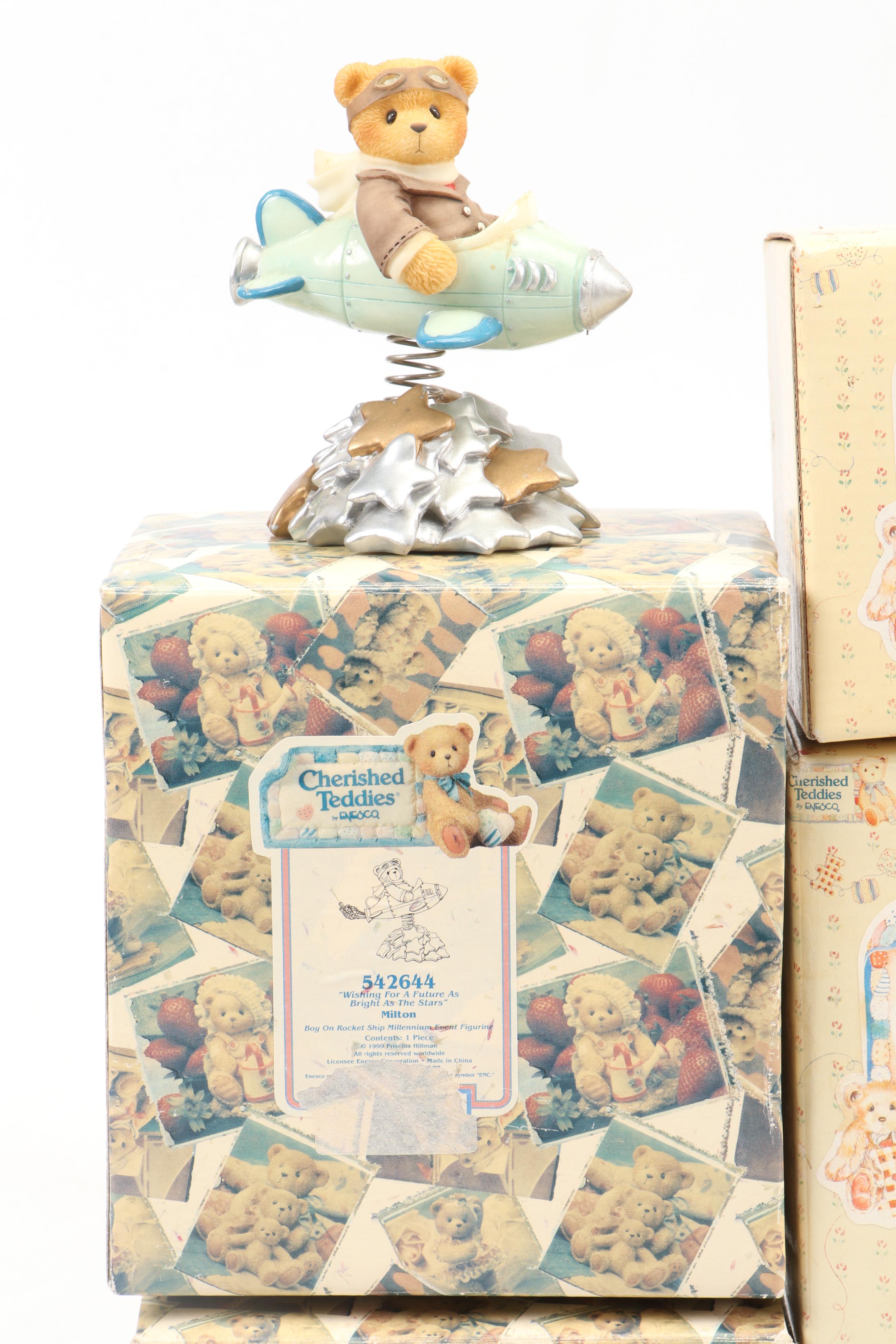 Enesco Priscilla Hillman Cherished Teddies Figurines, Late 20th Century