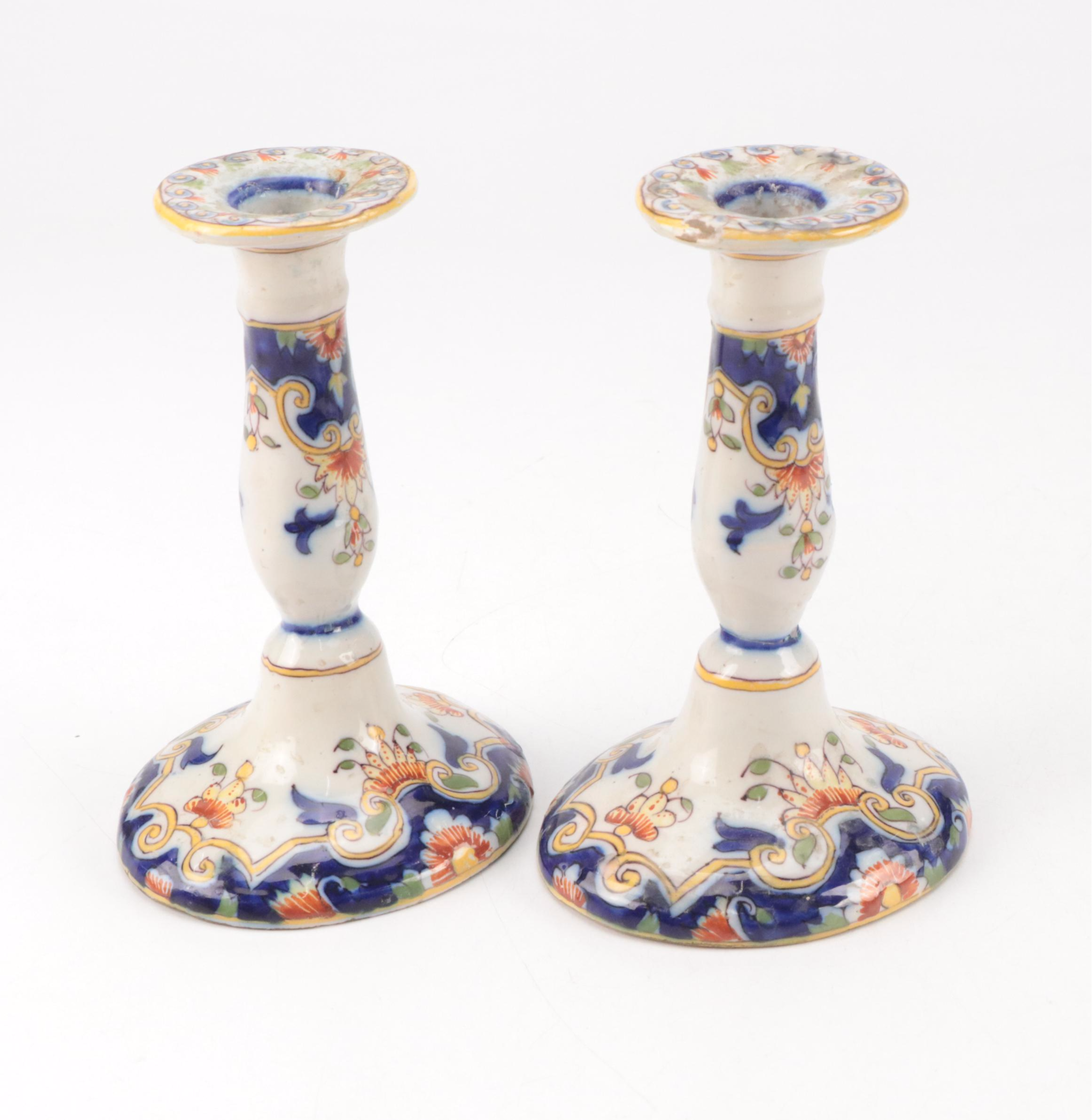 Quimper Ceramic Teapot with Mont Saint Michel Ceramic Vase and More