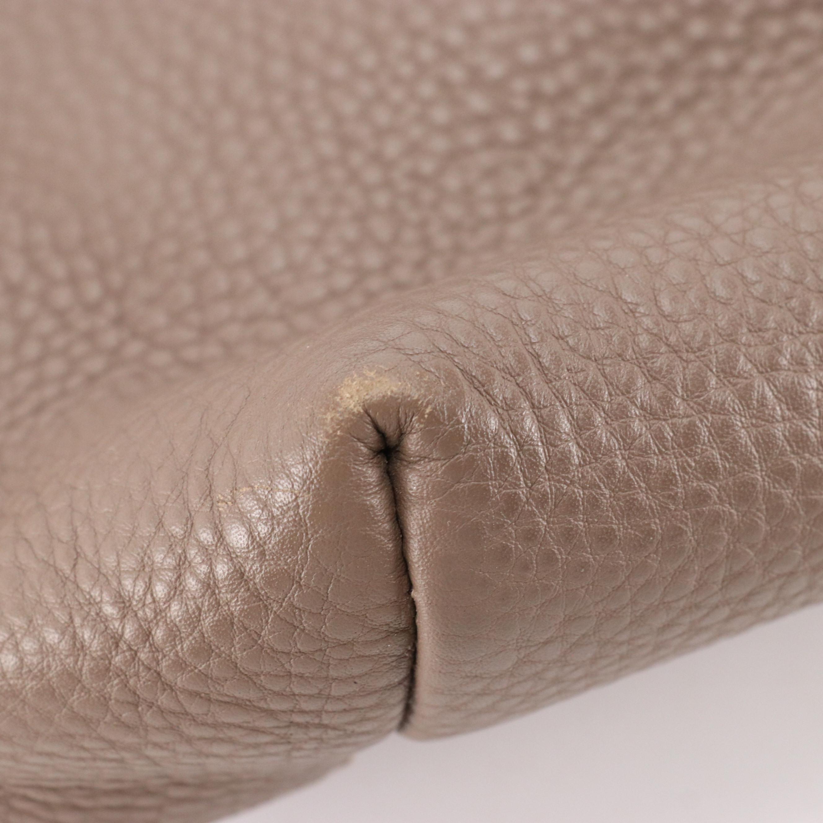 Prada Shopper Tote in Textured Vitello Daino Leather