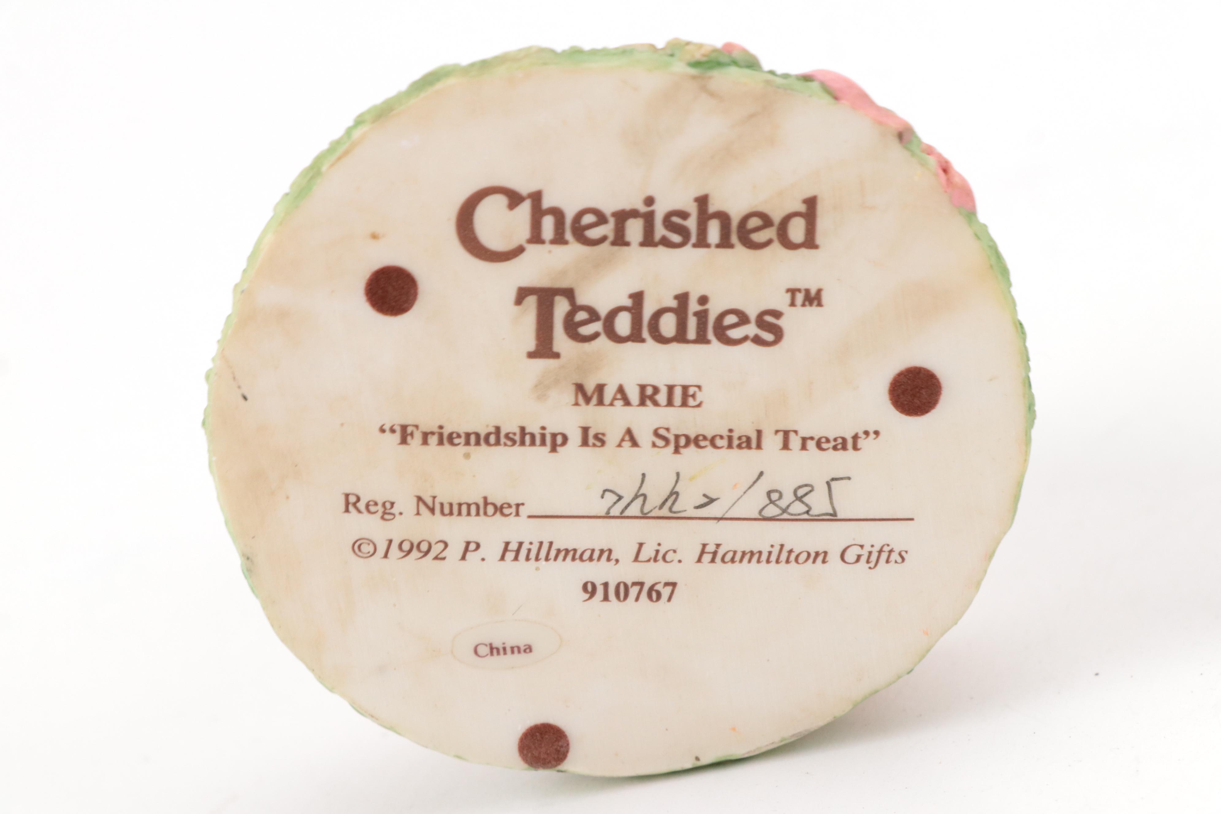 Enesco Priscilla Hillman Cherished Teddies Figurines, Late 20th Century