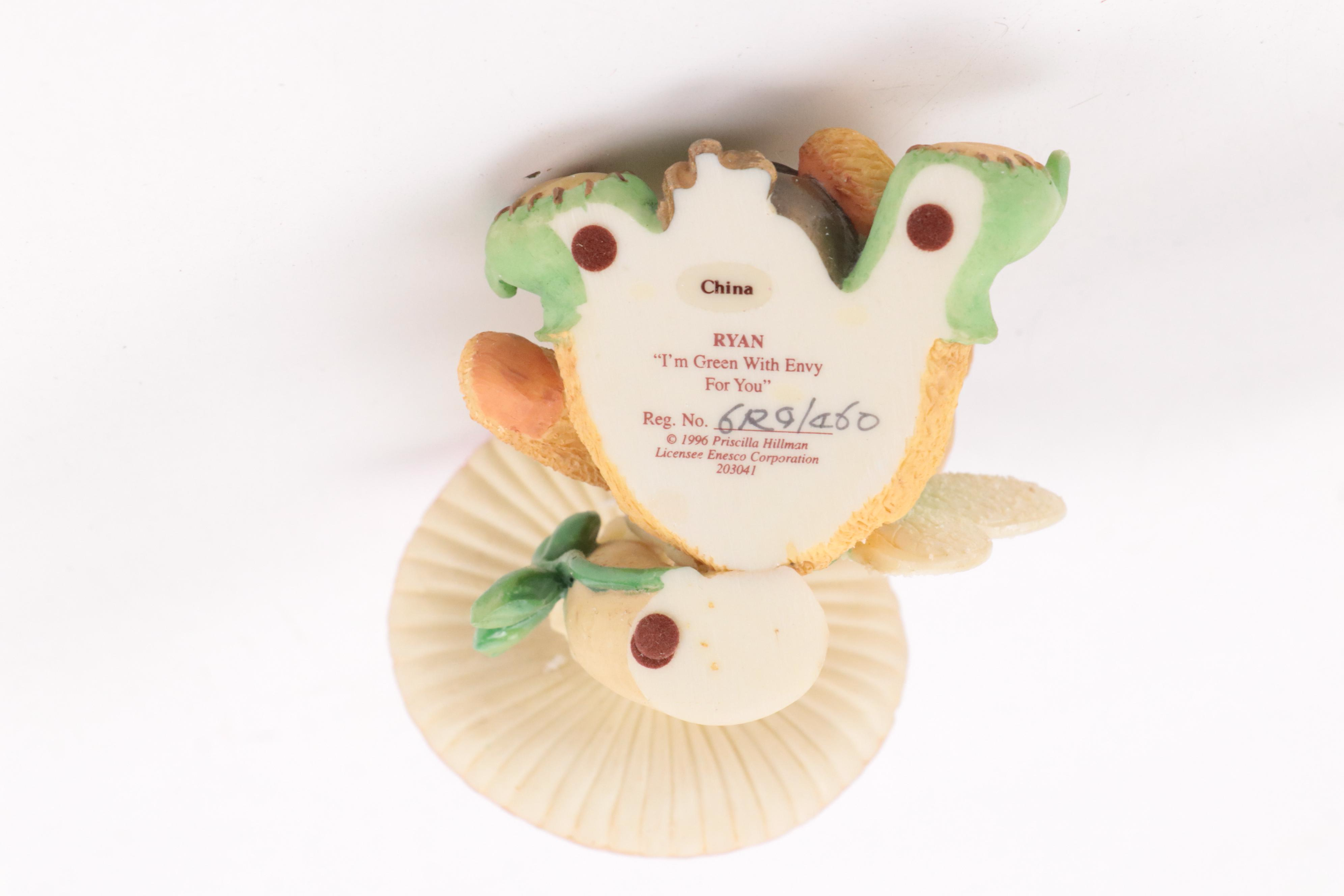 Enesco Priscilla Hillman Cherished Teddies Figurines, Late 20th Century