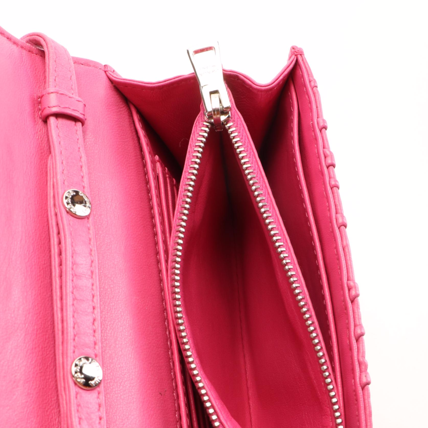 Prada Crossbody Bag in Fuchsia Nappa Gaufré Leather